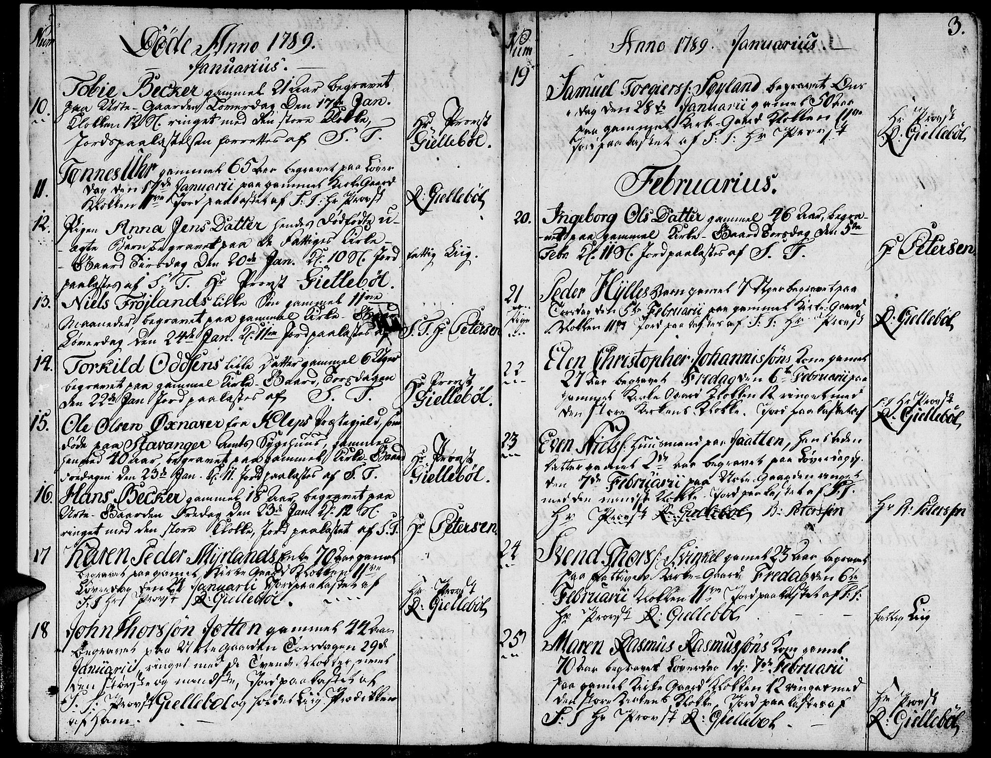 Domkirken sokneprestkontor, SAST/A-101812/001/30/30BA/L0007: Parish register (official) no. A 7, 1789-1815, p. 3