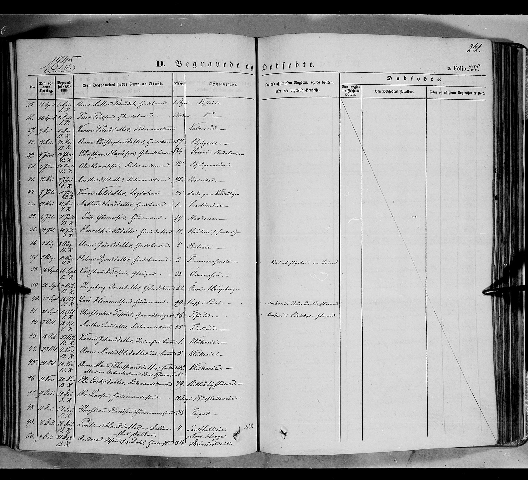 Biri prestekontor, SAH/PREST-096/H/Ha/Haa/L0005: Parish register (official) no. 5, 1843-1854, p. 241