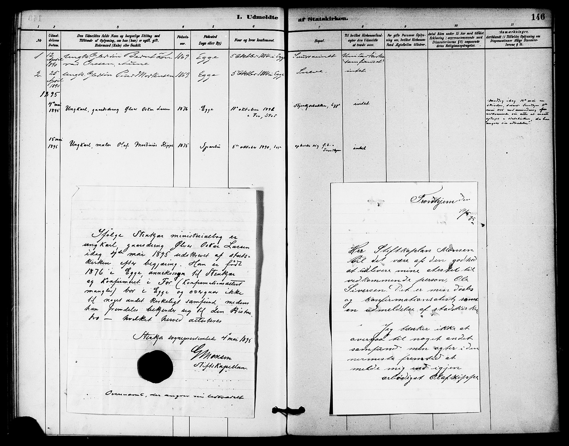 Ministerialprotokoller, klokkerbøker og fødselsregistre - Nord-Trøndelag, SAT/A-1458/740/L0378: Parish register (official) no. 740A01, 1881-1895, p. 146