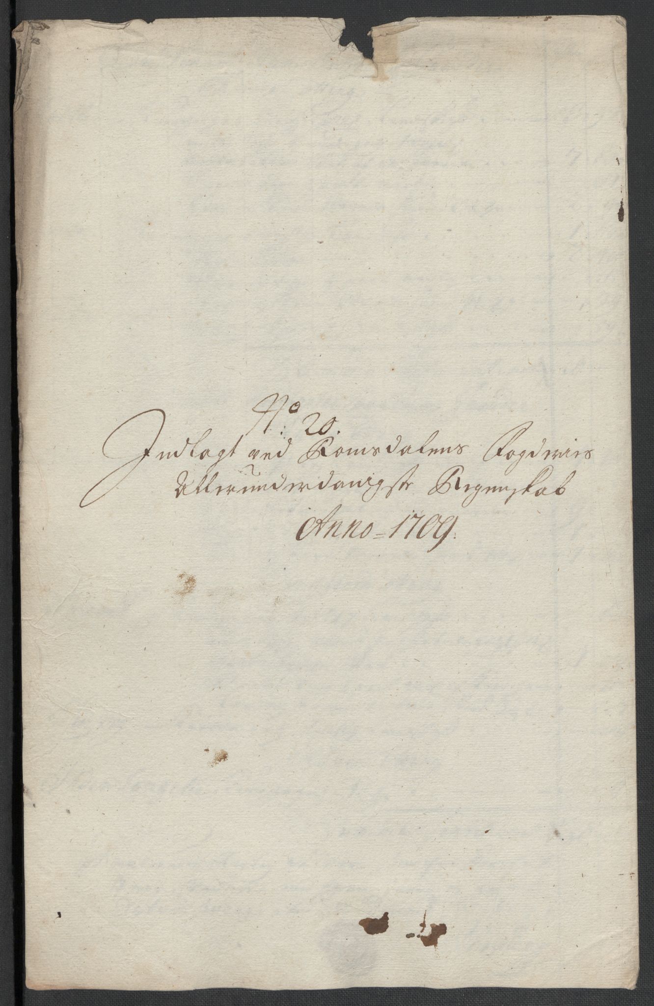 Rentekammeret inntil 1814, Reviderte regnskaper, Fogderegnskap, RA/EA-4092/R55/L3659: Fogderegnskap Romsdal, 1709-1710, p. 159