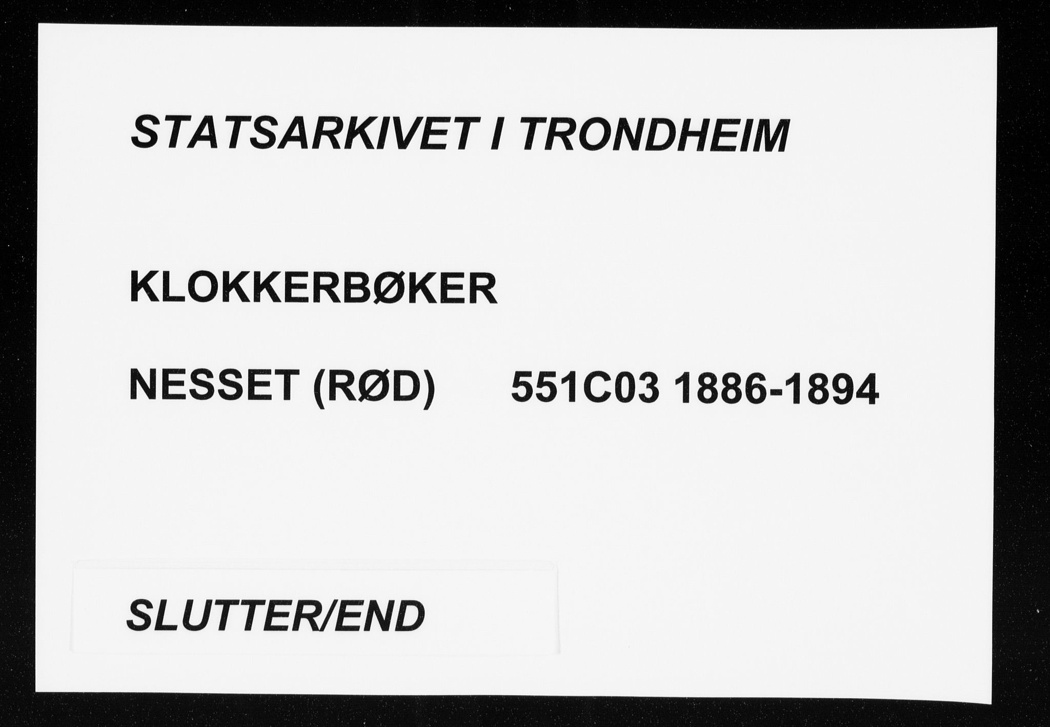 Ministerialprotokoller, klokkerbøker og fødselsregistre - Møre og Romsdal, AV/SAT-A-1454/551/L0631: Parish register (copy) no. 551C03, 1886-1894