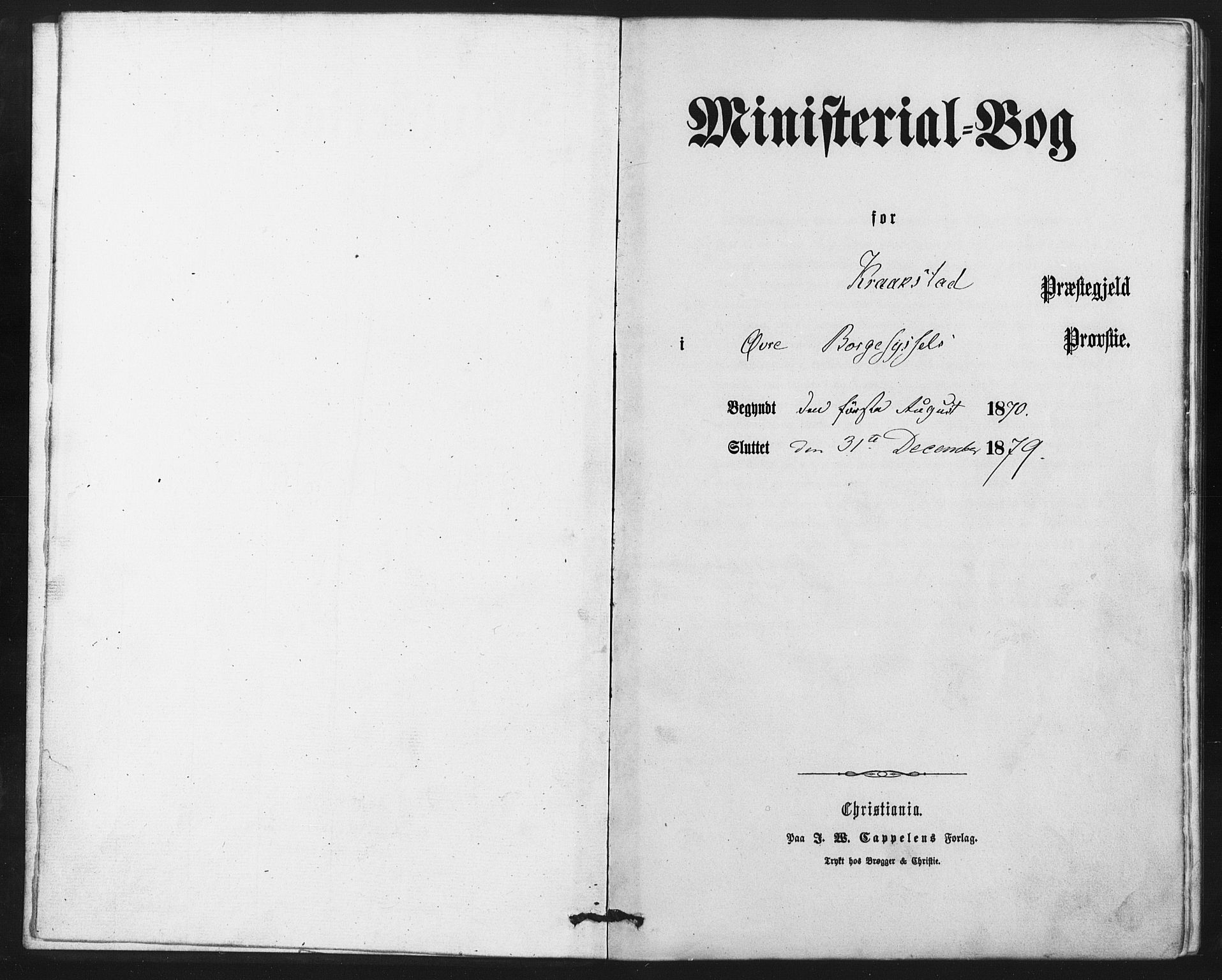 Kråkstad prestekontor Kirkebøker, SAO/A-10125a/F/Fa/L0008: Parish register (official) no. I 8, 1870-1879