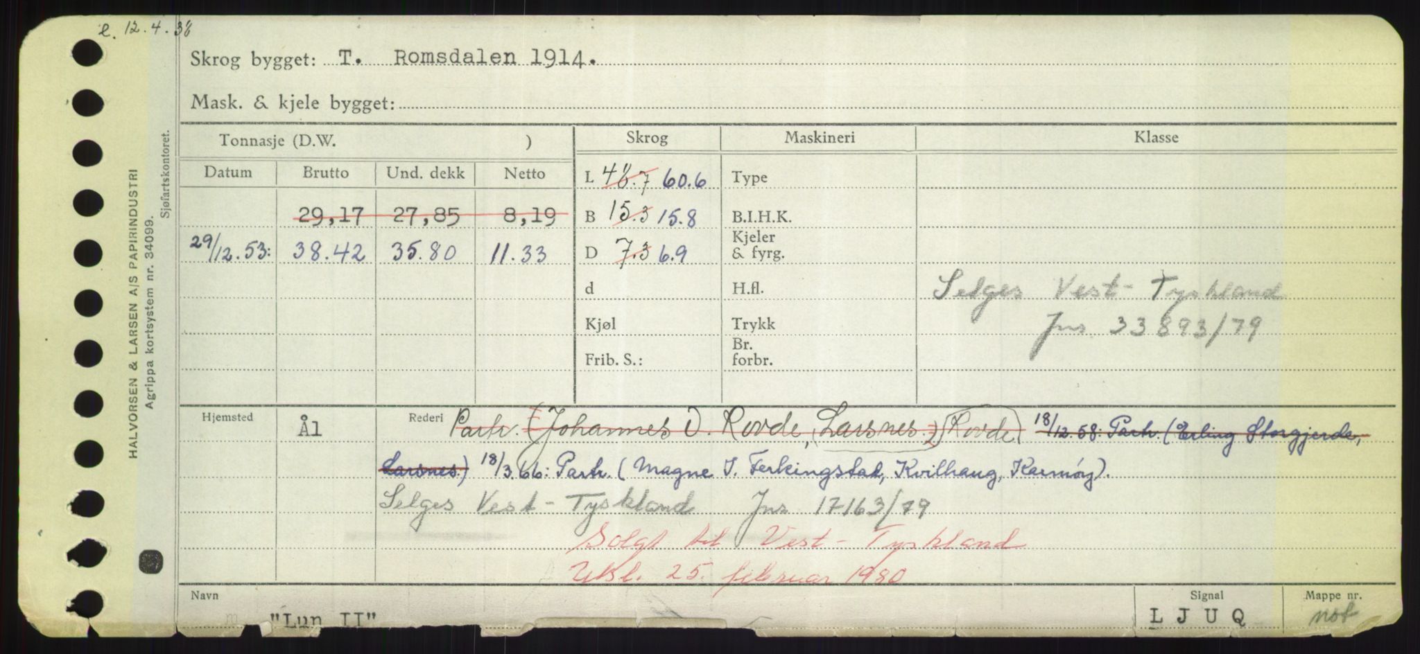 Sjøfartsdirektoratet med forløpere, Skipsmålingen, AV/RA-S-1627/H/Hd/L0023: Fartøy, Lia-Løv, p. 399