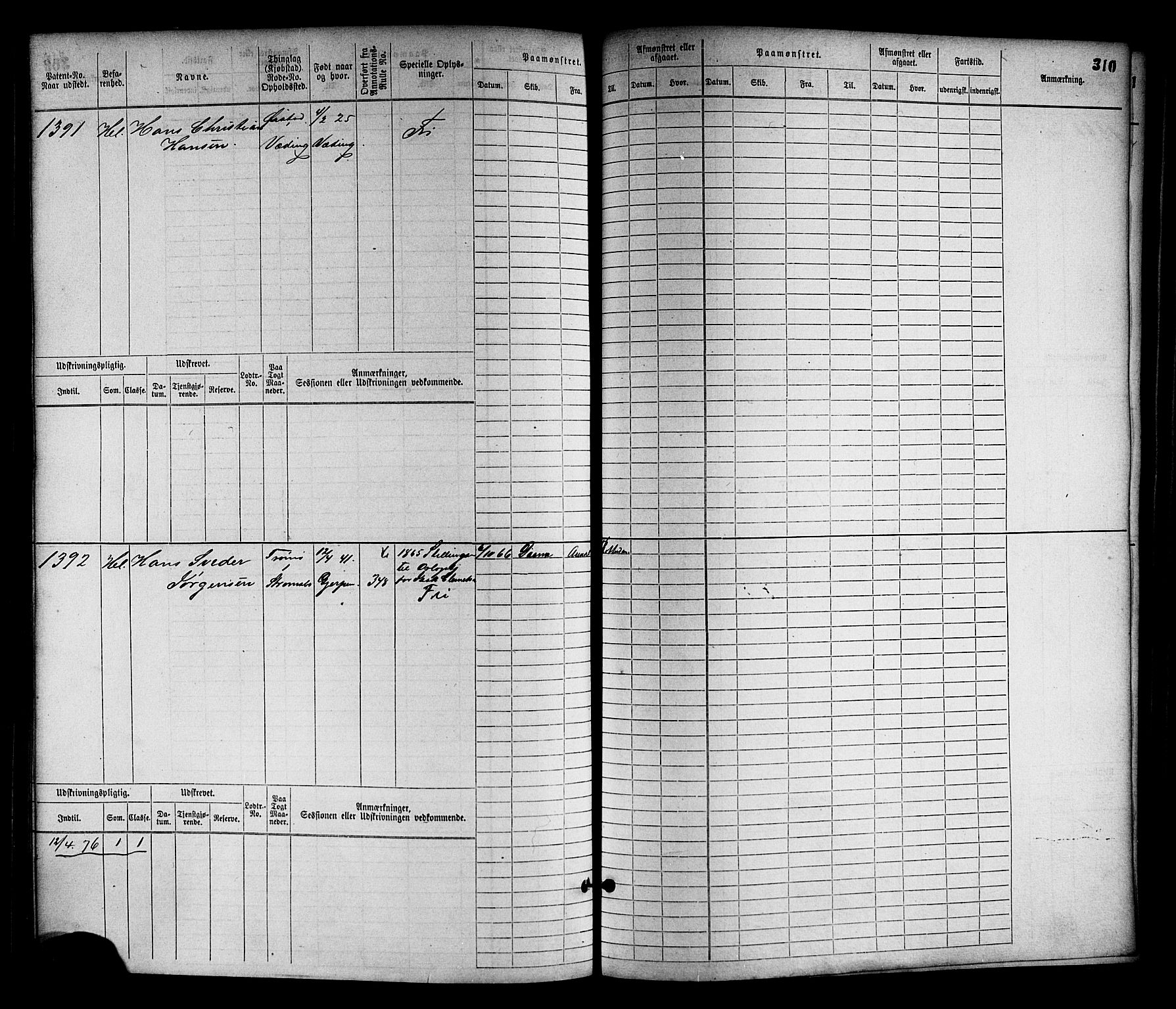 Arendal mønstringskrets, AV/SAK-2031-0012/F/Fb/L0011: Hovedrulle nr 775-1528, S-9, 1868-1885, p. 316