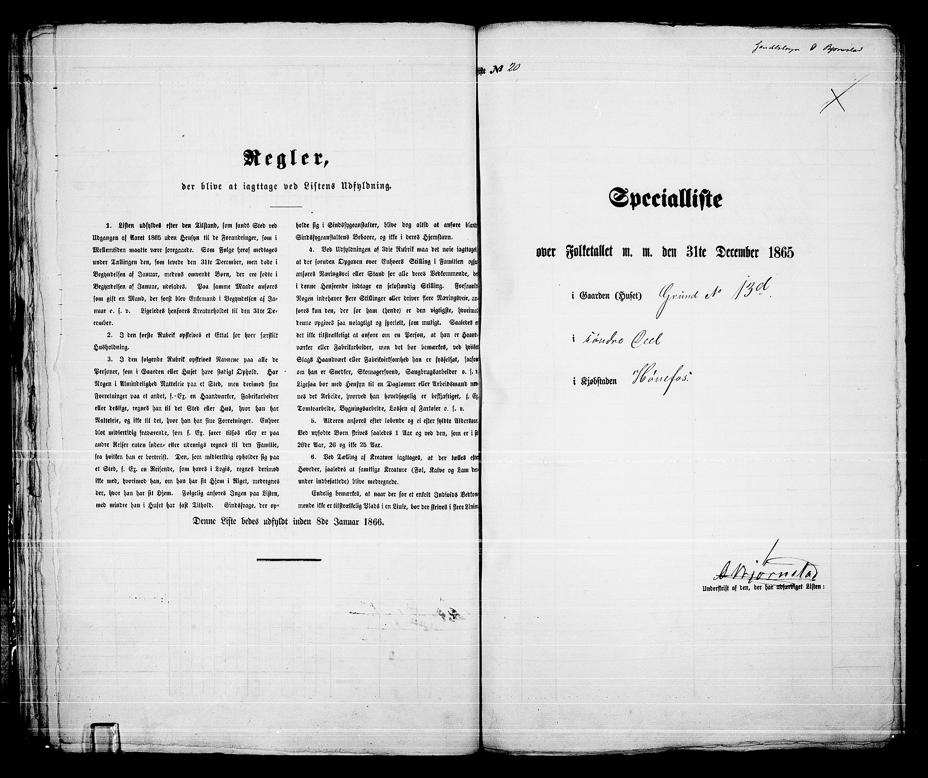 RA, 1865 census for Norderhov/Hønefoss, 1865, p. 42