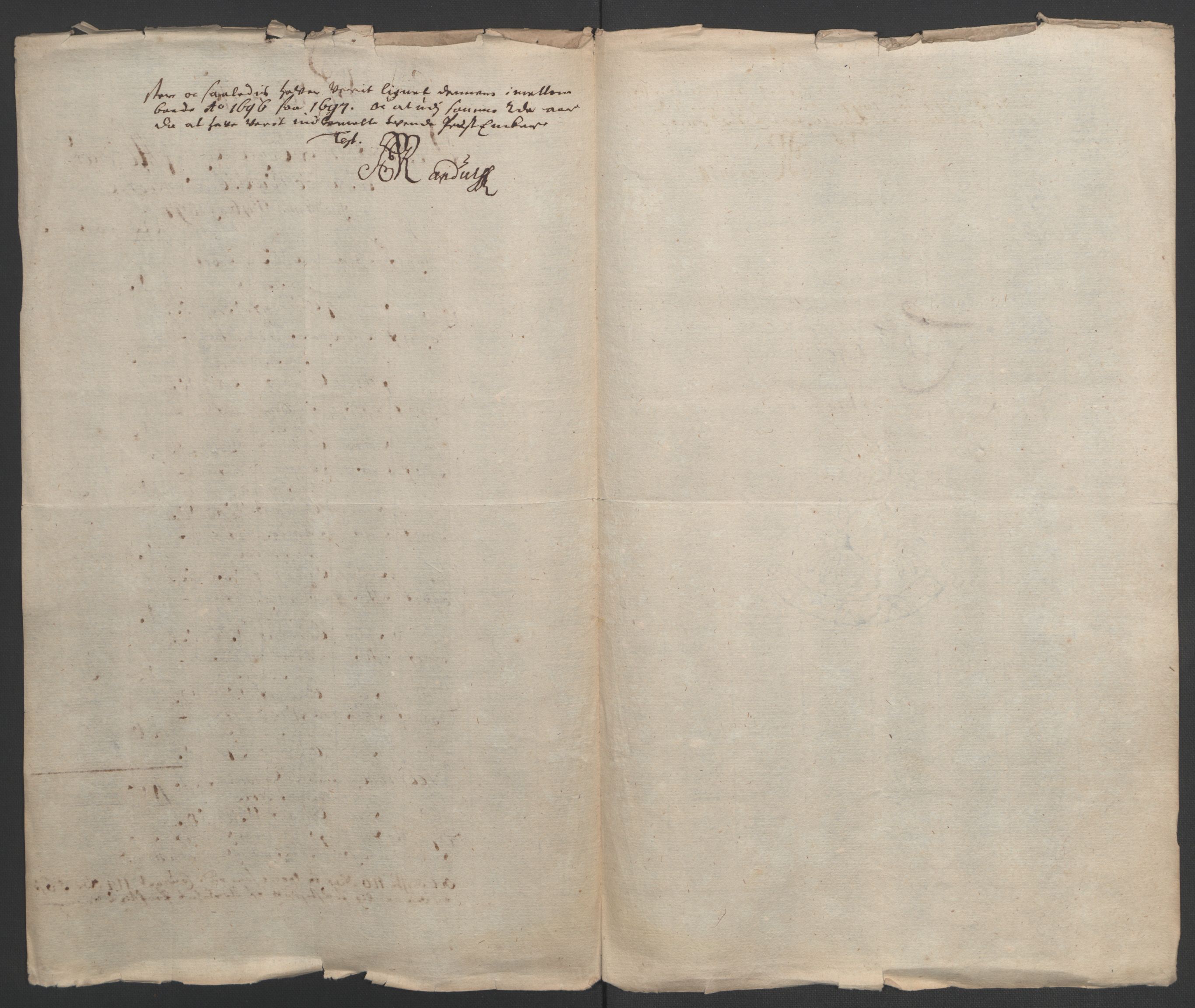 Rentekammeret inntil 1814, Reviderte regnskaper, Fogderegnskap, RA/EA-4092/R51/L3183: Fogderegnskap Nordhordland og Voss, 1695-1697, p. 432