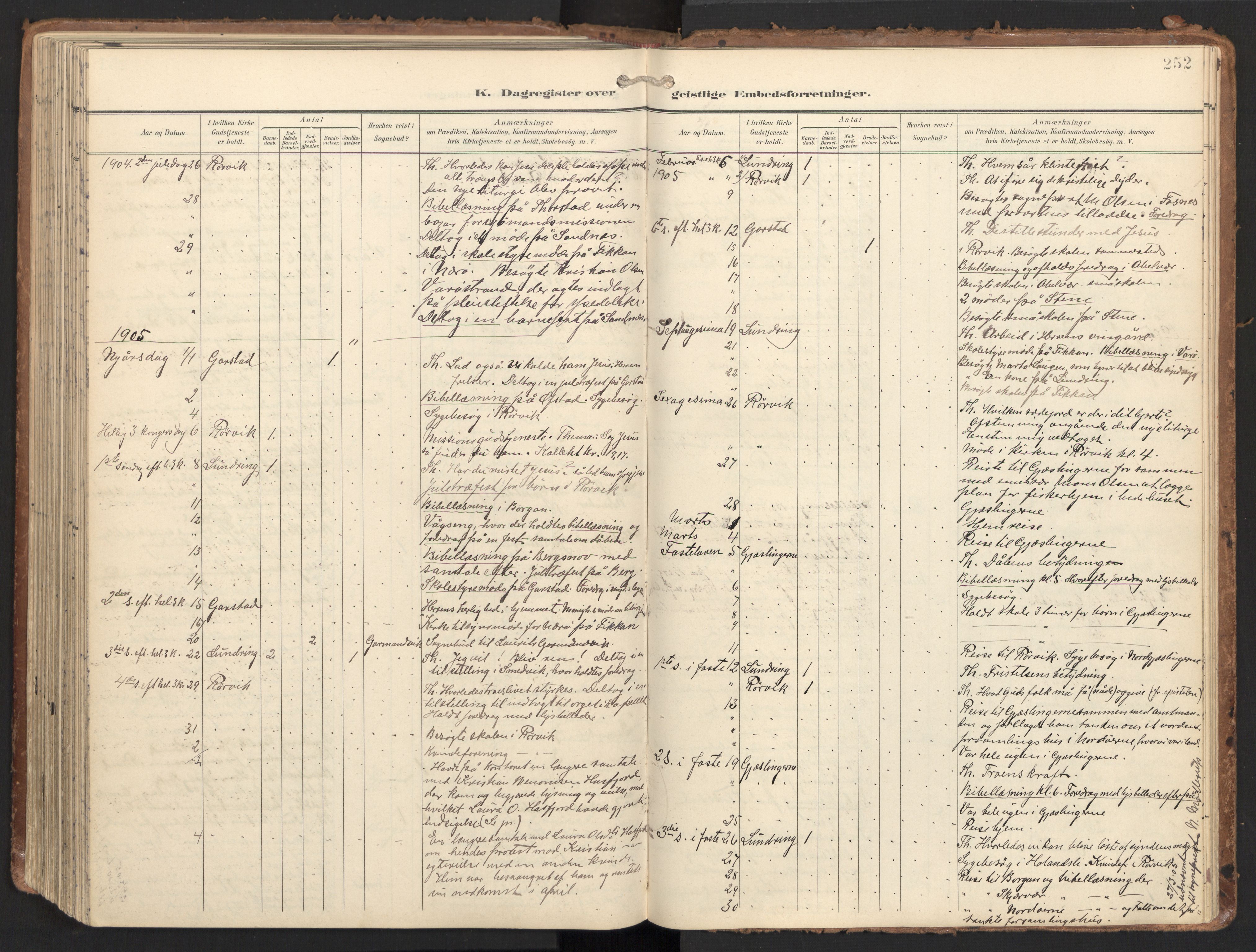 Ministerialprotokoller, klokkerbøker og fødselsregistre - Nord-Trøndelag, SAT/A-1458/784/L0677: Parish register (official) no. 784A12, 1900-1920, p. 252
