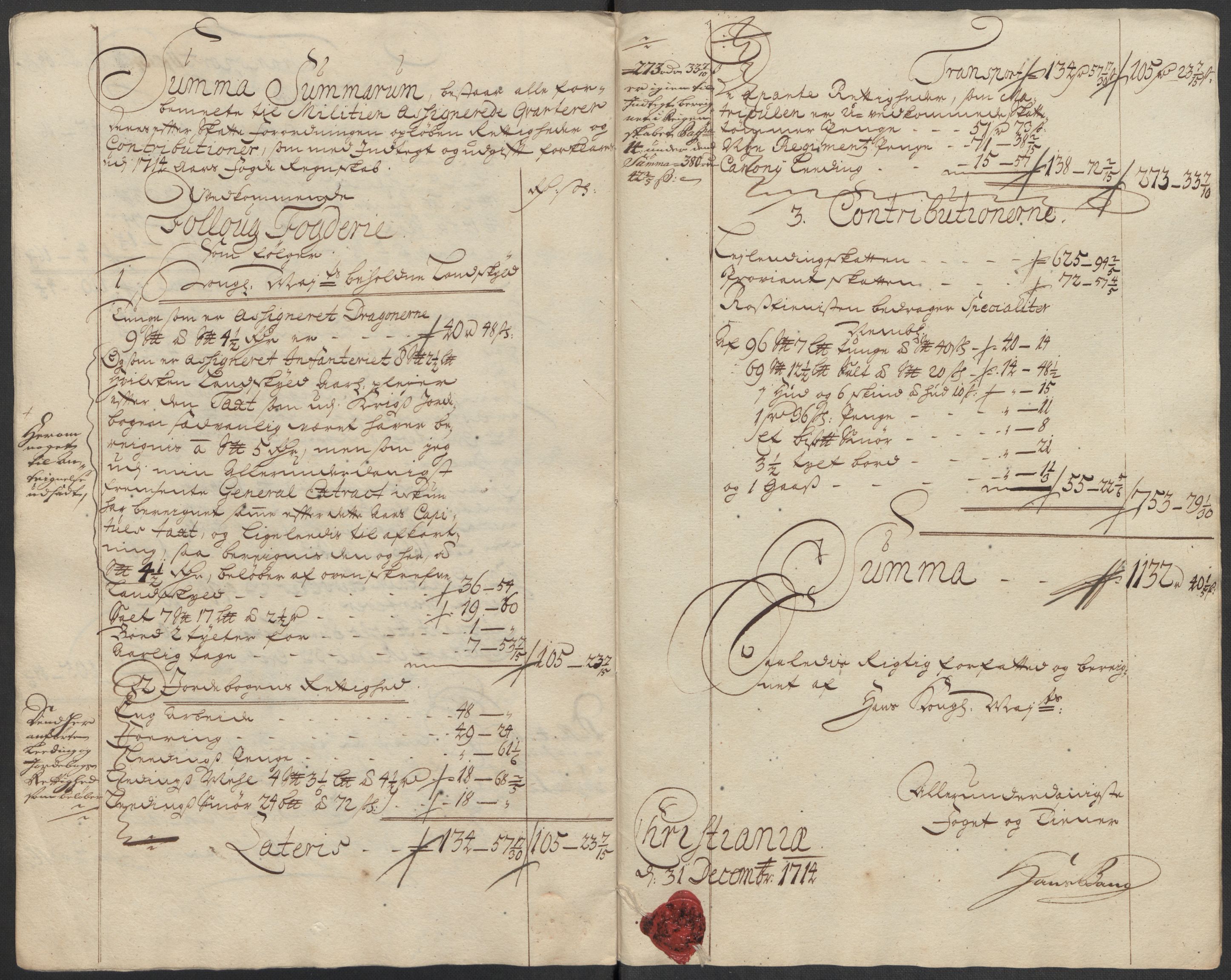 Rentekammeret inntil 1814, Reviderte regnskaper, Fogderegnskap, RA/EA-4092/R10/L0451: Fogderegnskap Aker og Follo, 1713-1714, p. 393