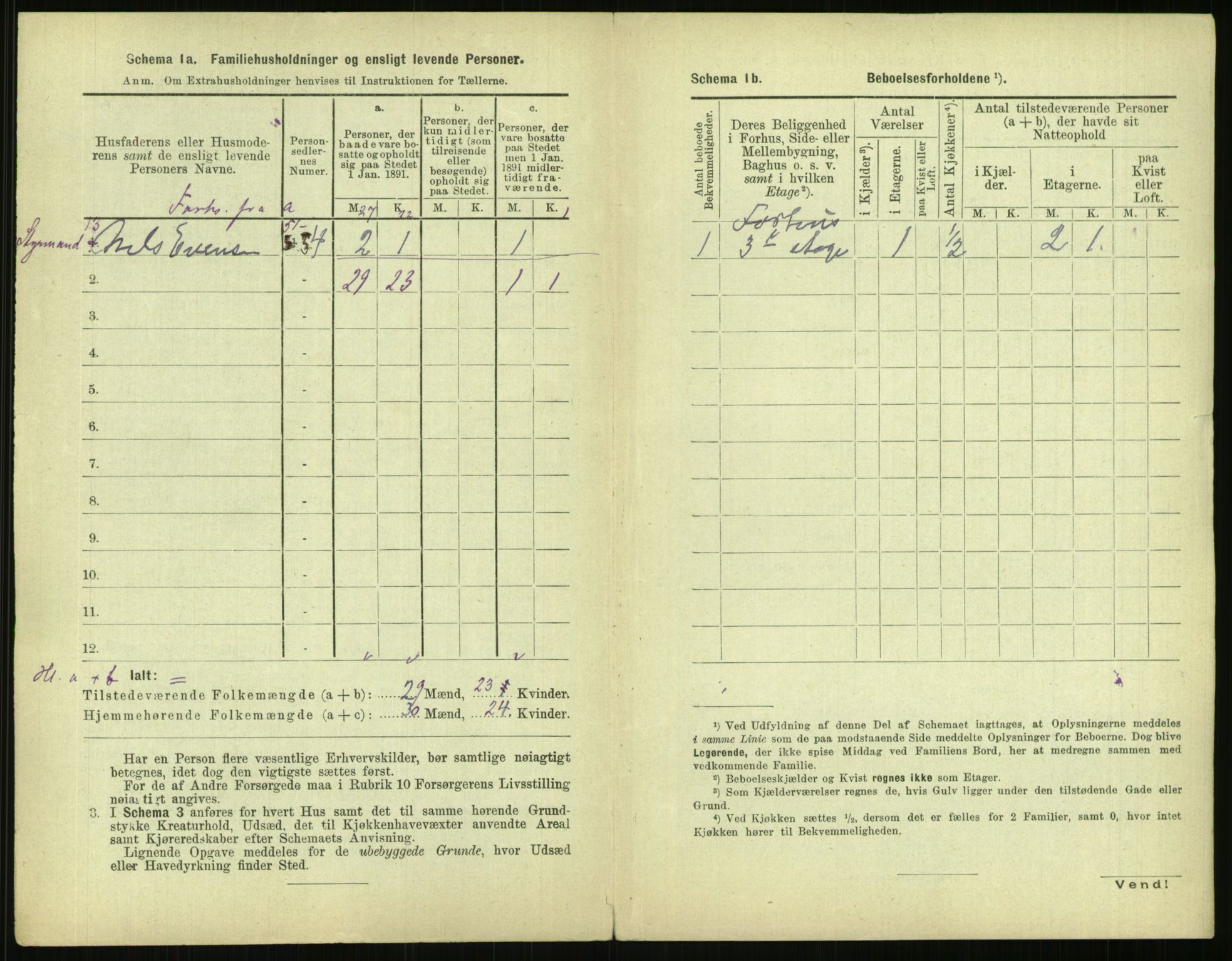 RA, 1891 census for 0301 Kristiania, 1891, p. 142000