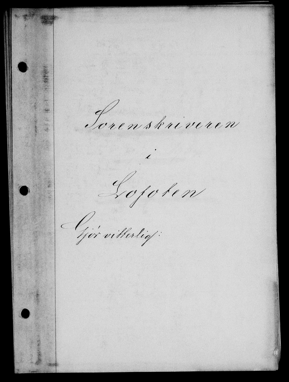 Lofoten sorenskriveri, SAT/A-0017/1/2/2C/L0029b: Mortgage book no. 29b, 1934-1934