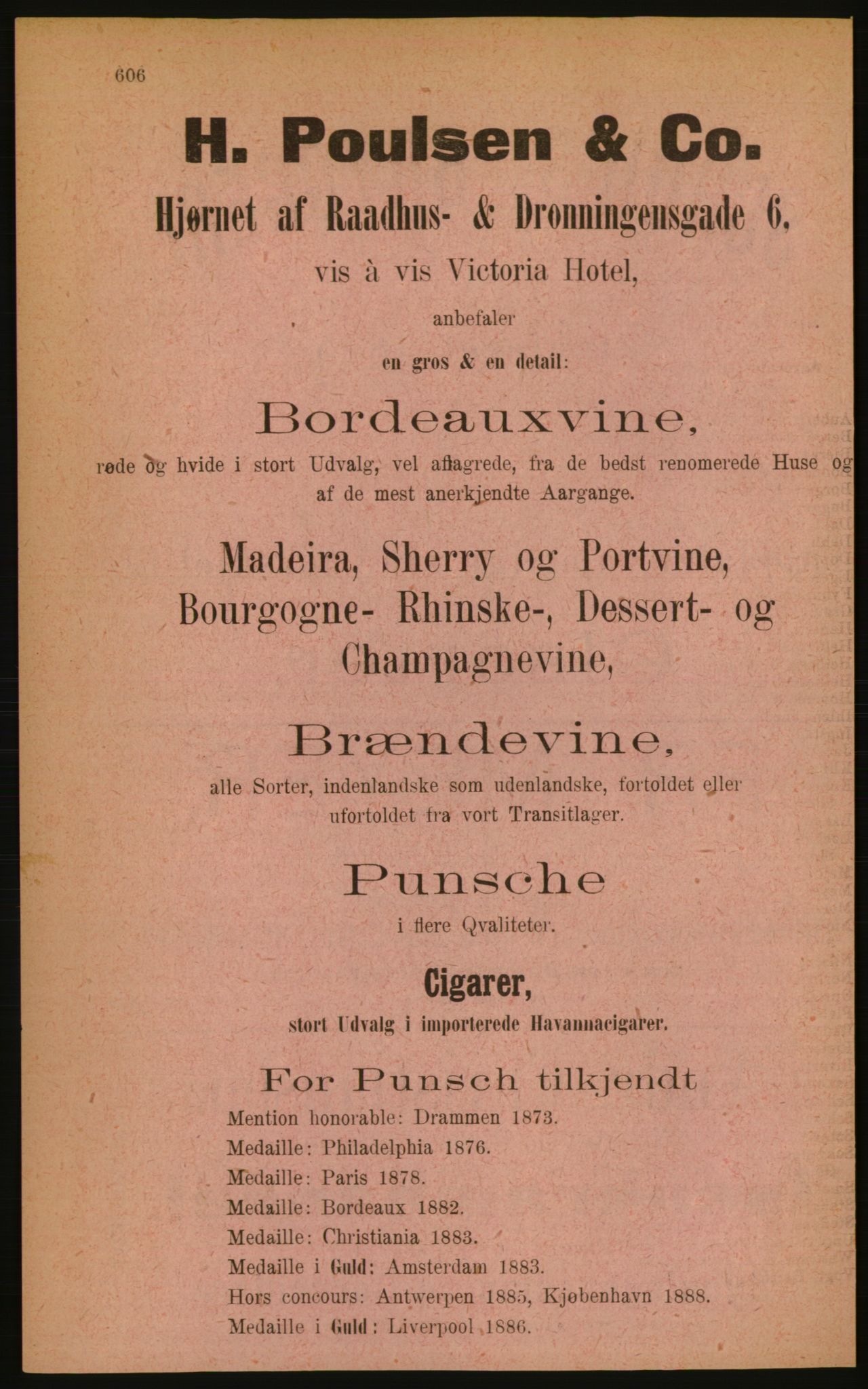 Kristiania/Oslo adressebok, PUBL/-, 1889, p. 606