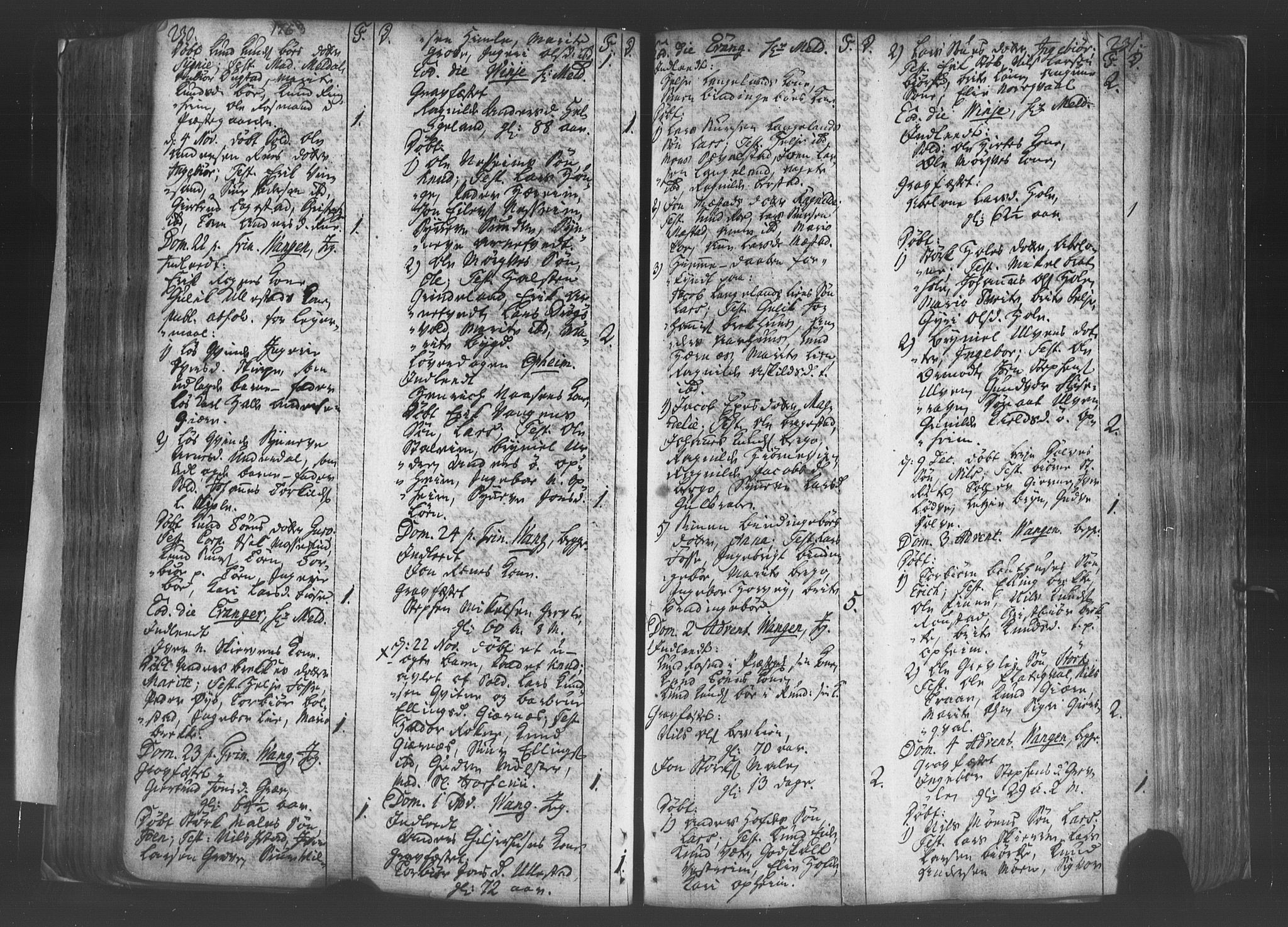 Voss sokneprestembete, AV/SAB-A-79001/H/Haa: Parish register (official) no. A 8, 1752-1780, p. 230-231