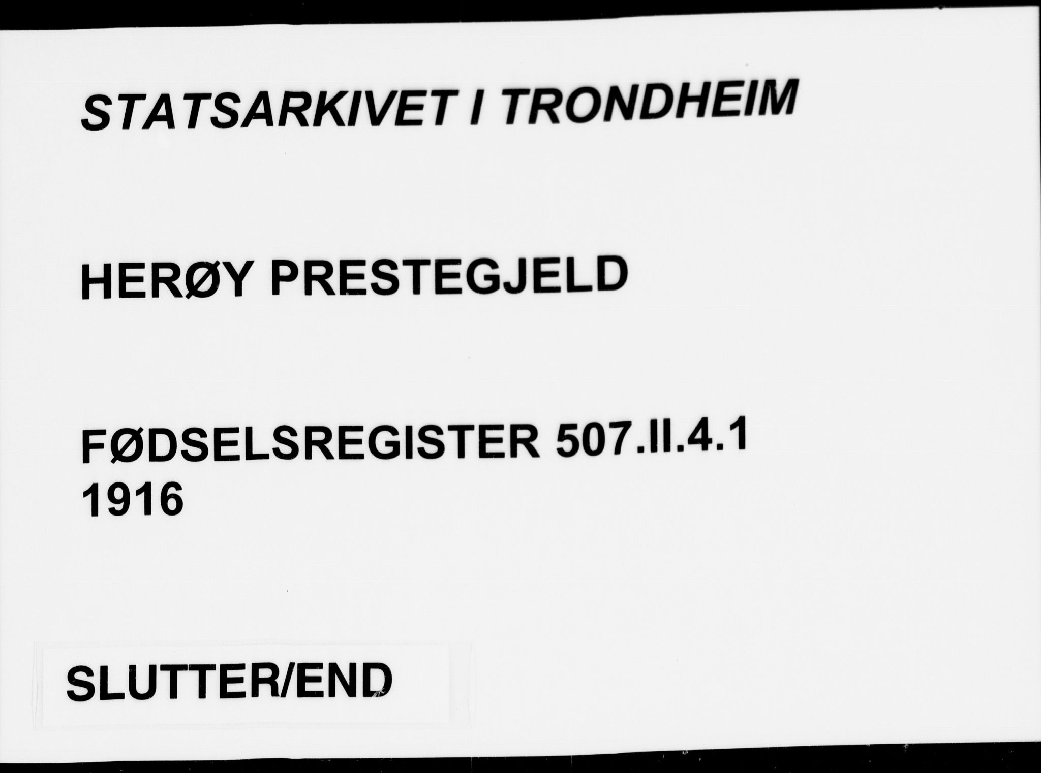 Ministerialprotokoller, klokkerbøker og fødselsregistre - Møre og Romsdal, AV/SAT-A-1454/507/L0089: Birth register no. 507.II.4.1, 1916-1916