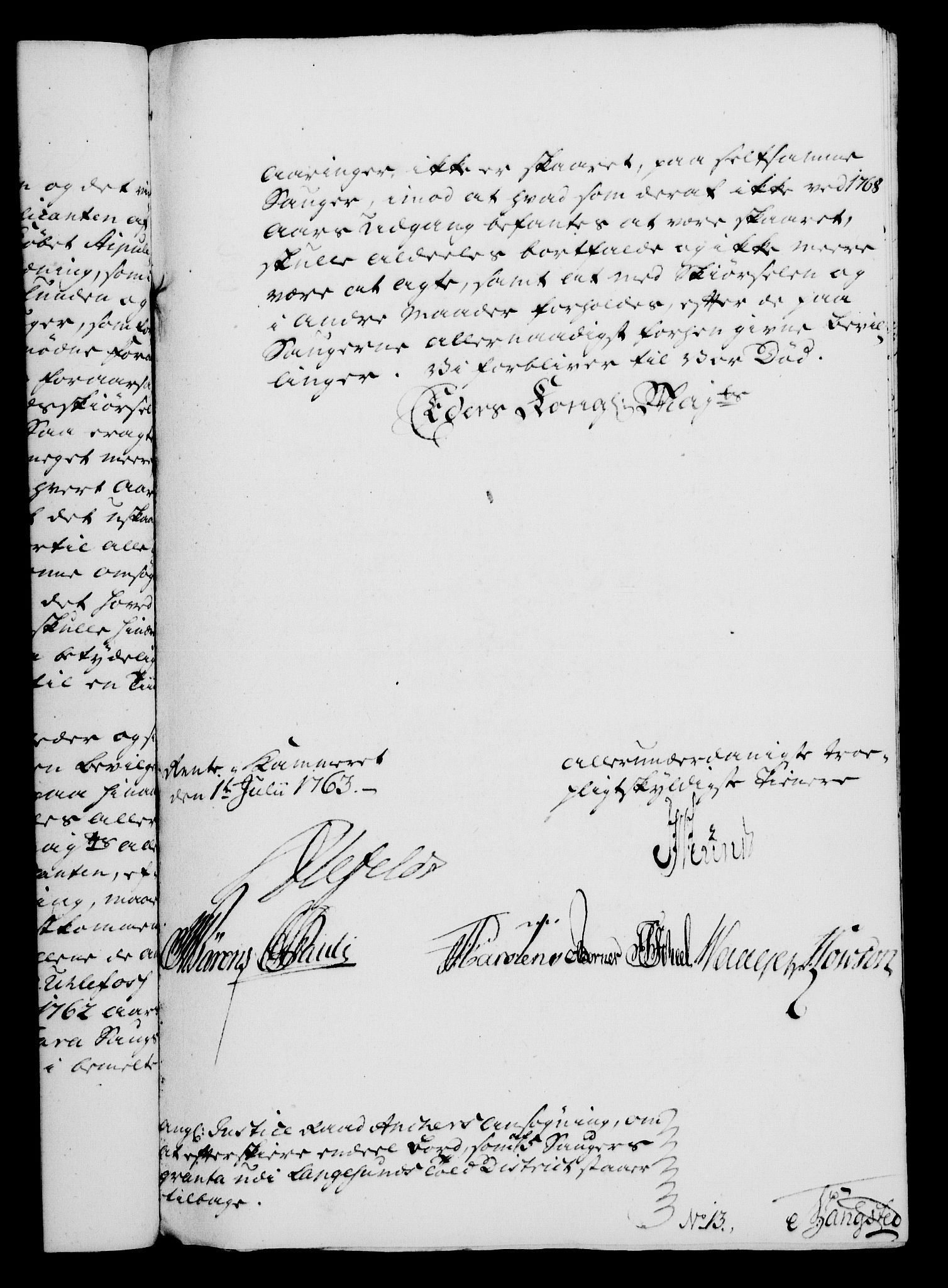 Rentekammeret, Kammerkanselliet, AV/RA-EA-3111/G/Gf/Gfa/L0045: Norsk relasjons- og resolusjonsprotokoll (merket RK 52.45), 1763, p. 322