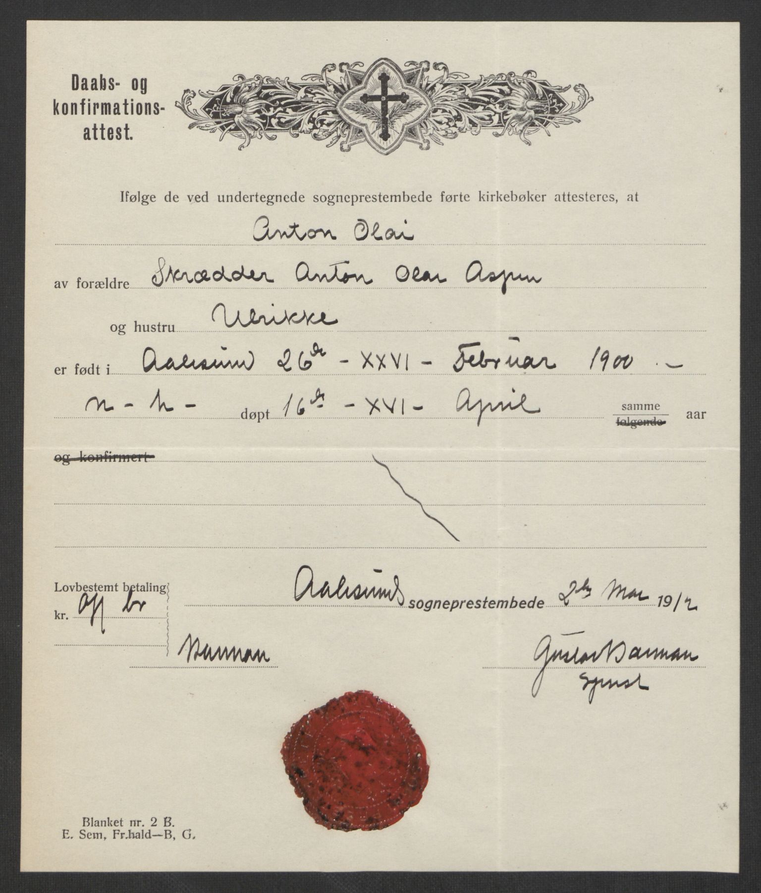 Falstad skolehjem, RA/S-1676/E/Eb/L0011: Elevmapper løpenr.. 240-260, 1911-1918, p. 291