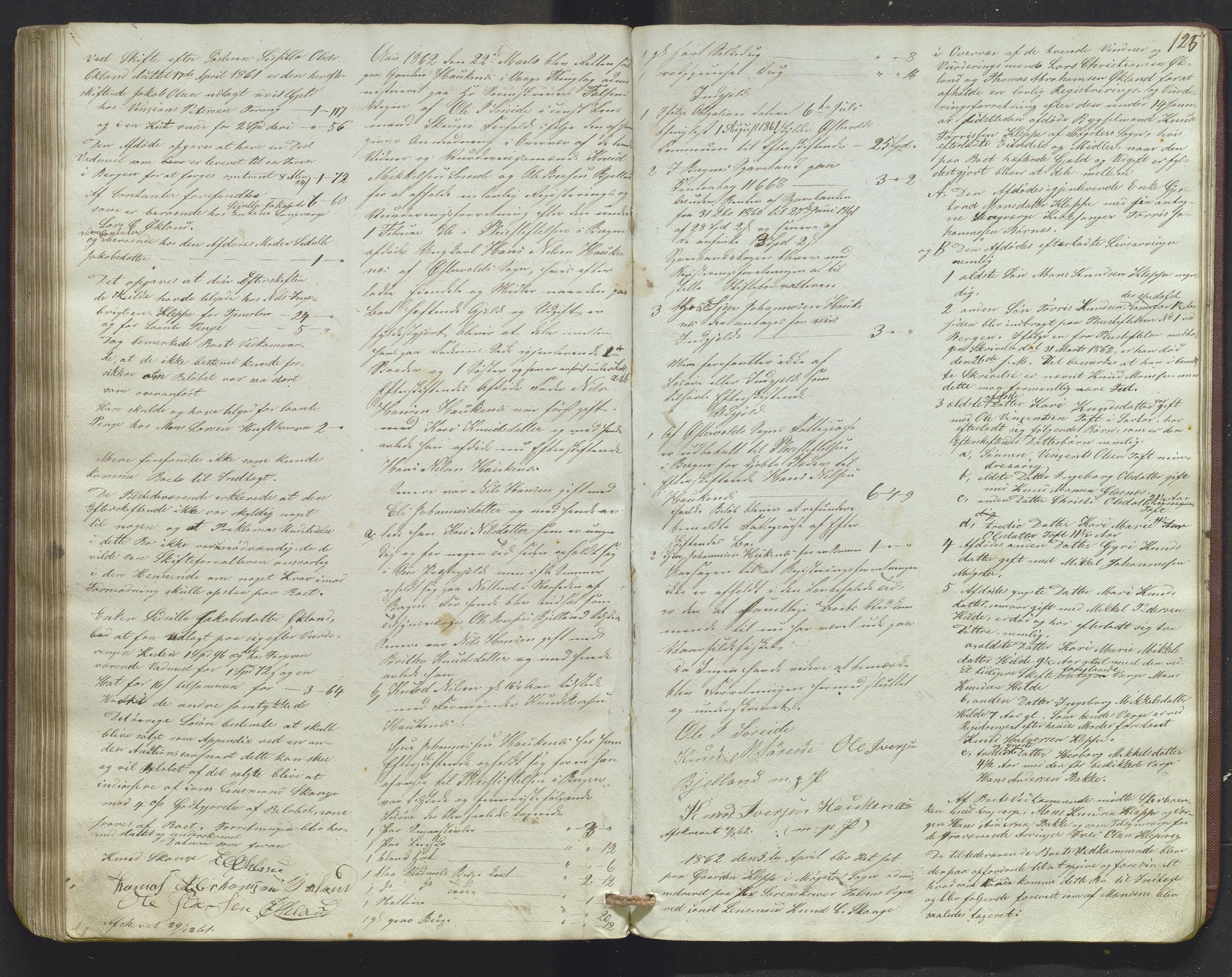 Lensmannen i Sund og Austevoll, AV/SAB-A-35201/0006/L0009: Registreringsprotokoll, 1848-1863, p. 124b-125a