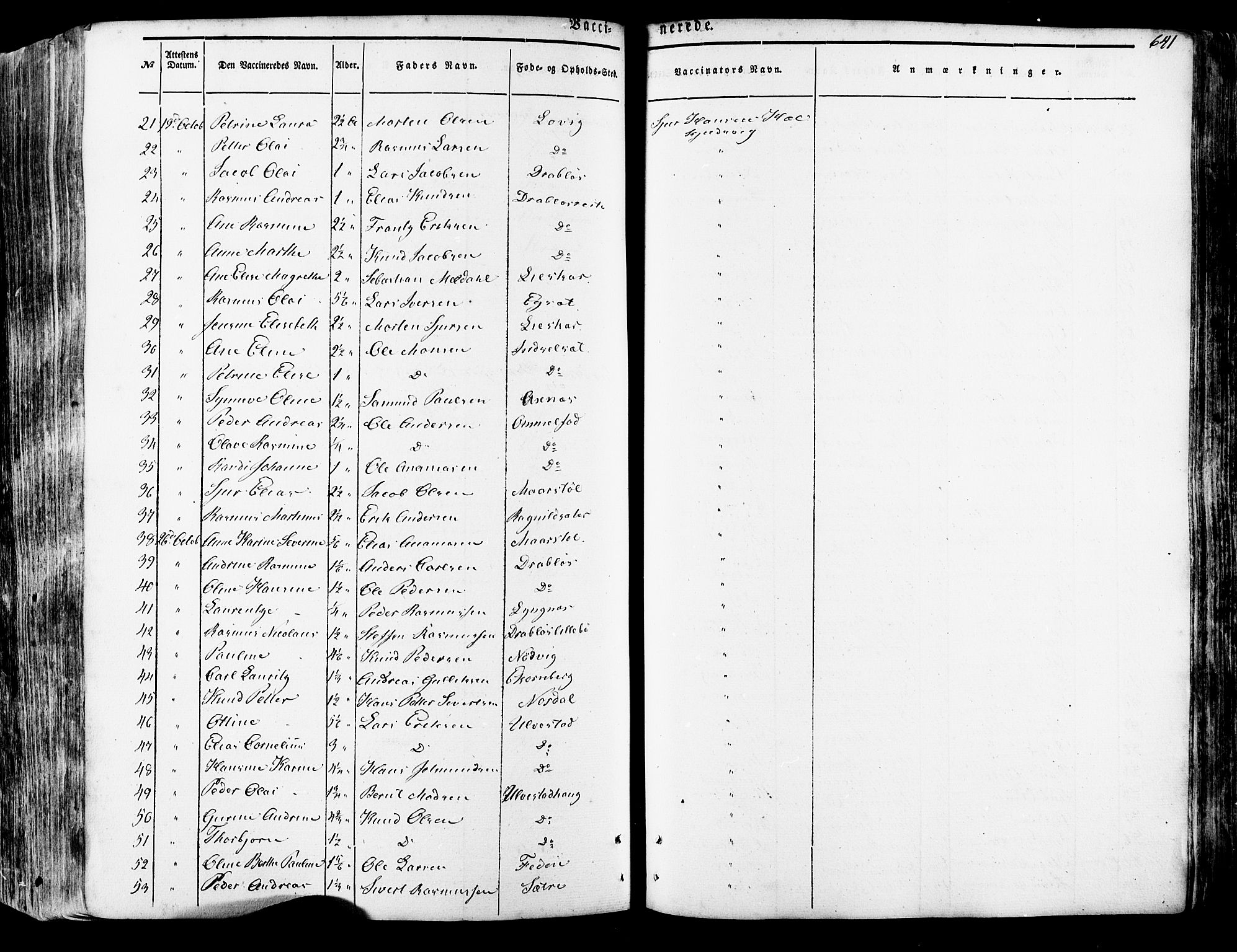 Ministerialprotokoller, klokkerbøker og fødselsregistre - Møre og Romsdal, AV/SAT-A-1454/511/L0140: Parish register (official) no. 511A07, 1851-1878, p. 641