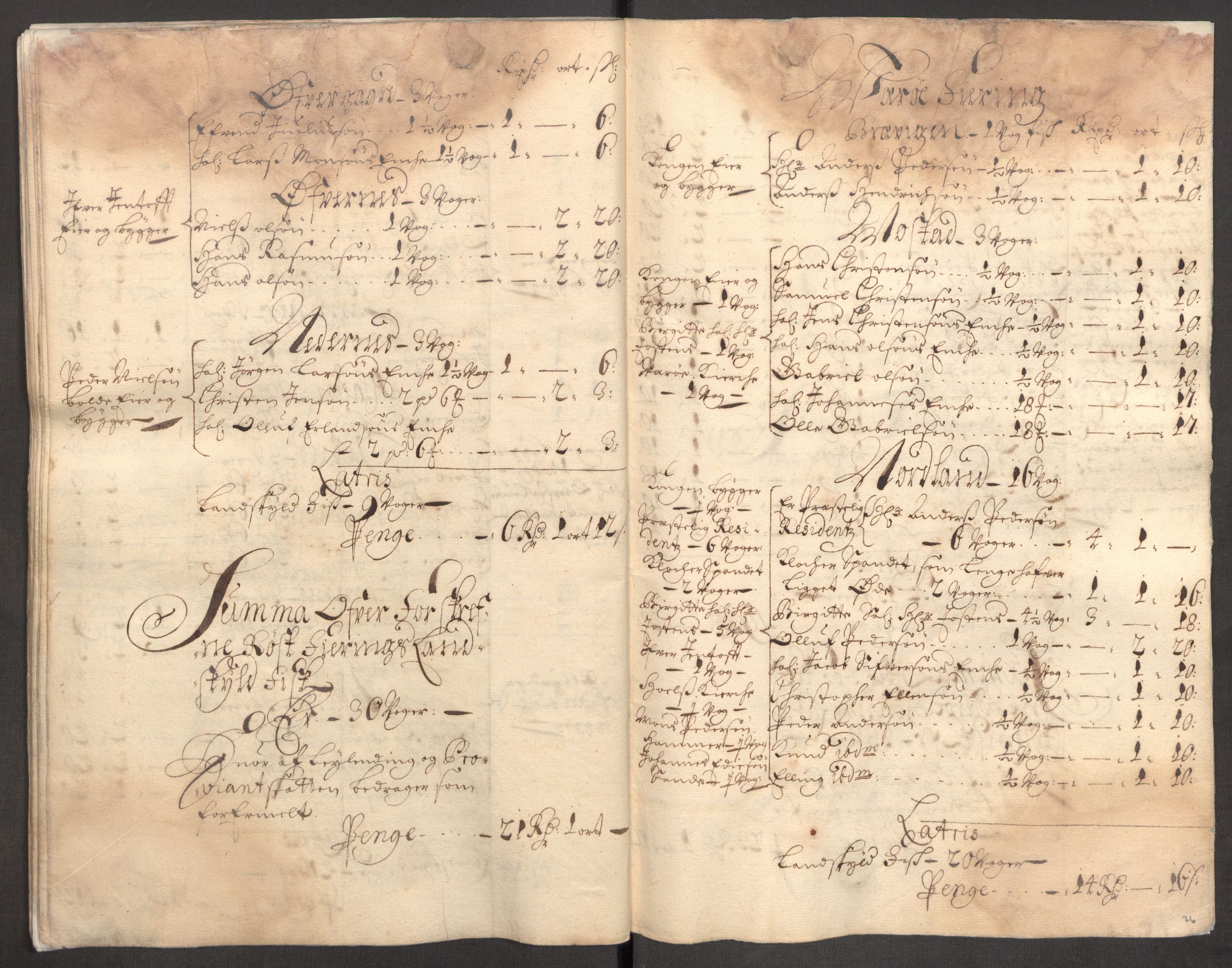 Rentekammeret inntil 1814, Reviderte regnskaper, Fogderegnskap, AV/RA-EA-4092/R67/L4678: Fogderegnskap Vesterålen, Andenes og Lofoten, 1696-1708, p. 39