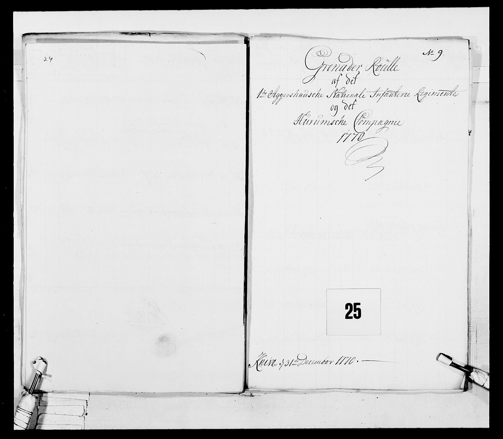 Generalitets- og kommissariatskollegiet, Det kongelige norske kommissariatskollegium, AV/RA-EA-5420/E/Eh/L0037: 1. Akershusiske nasjonale infanteriregiment, 1767-1773, p. 98
