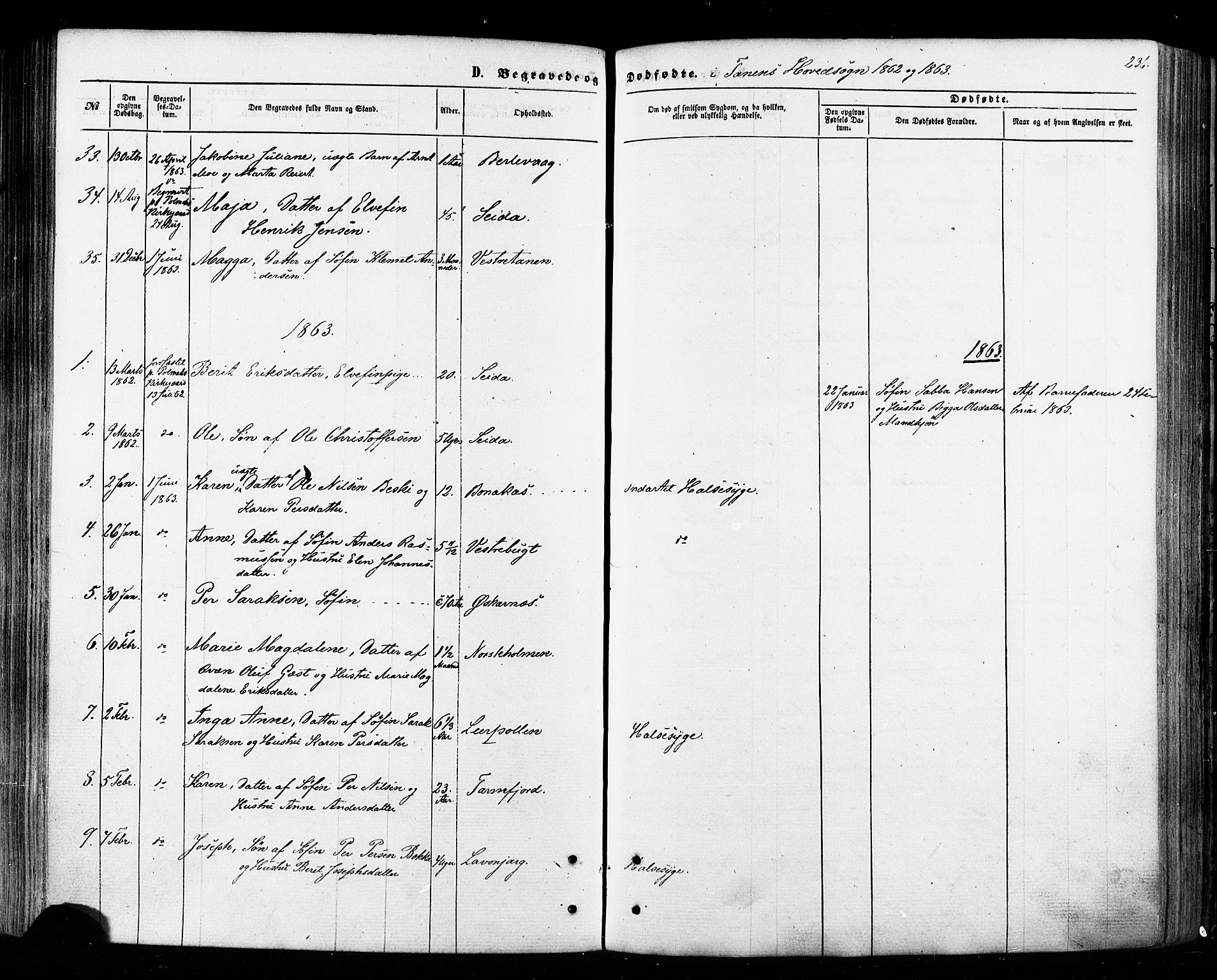 Tana sokneprestkontor, SATØ/S-1334/H/Ha/L0002kirke: Parish register (official) no. 2 /1, 1861-1877, p. 236