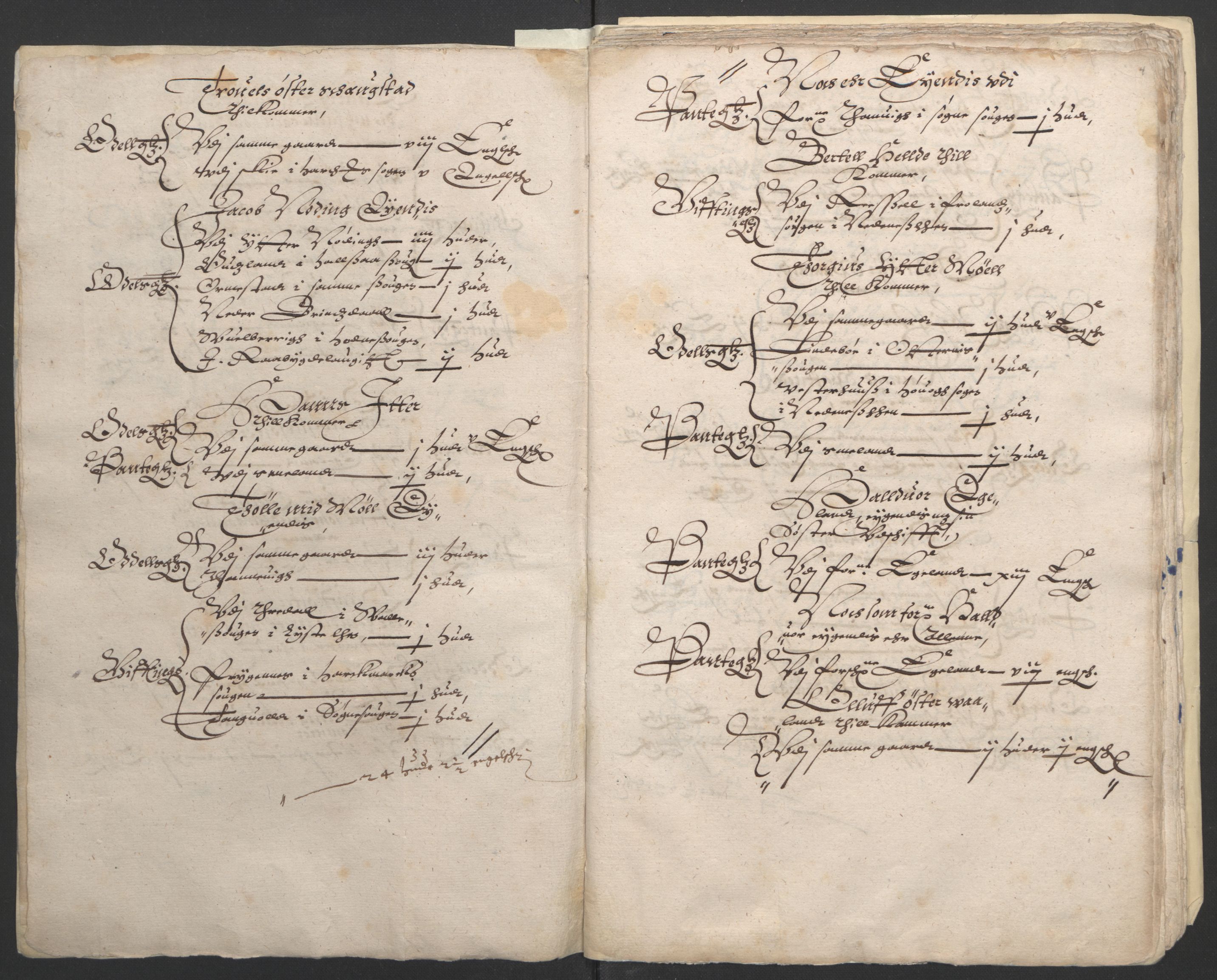 Stattholderembetet 1572-1771, AV/RA-EA-2870/Ek/L0010/0001: Jordebøker til utlikning av rosstjeneste 1624-1626: / Odelsjordebøker for Agdesiden len, 1624, p. 100