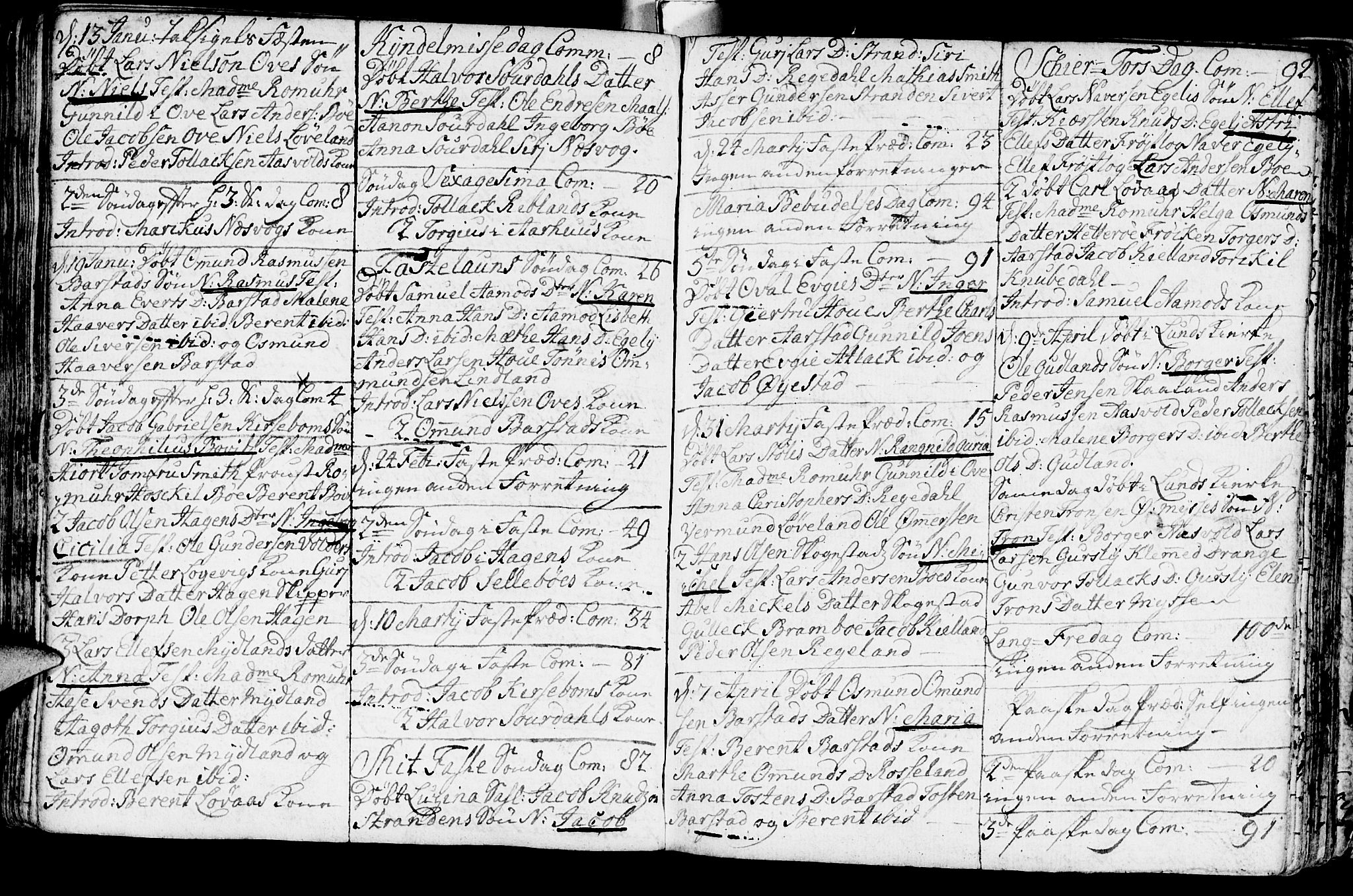 Sokndal sokneprestkontor, AV/SAST-A-101808: Parish register (official) no. A 3, 1740-1806