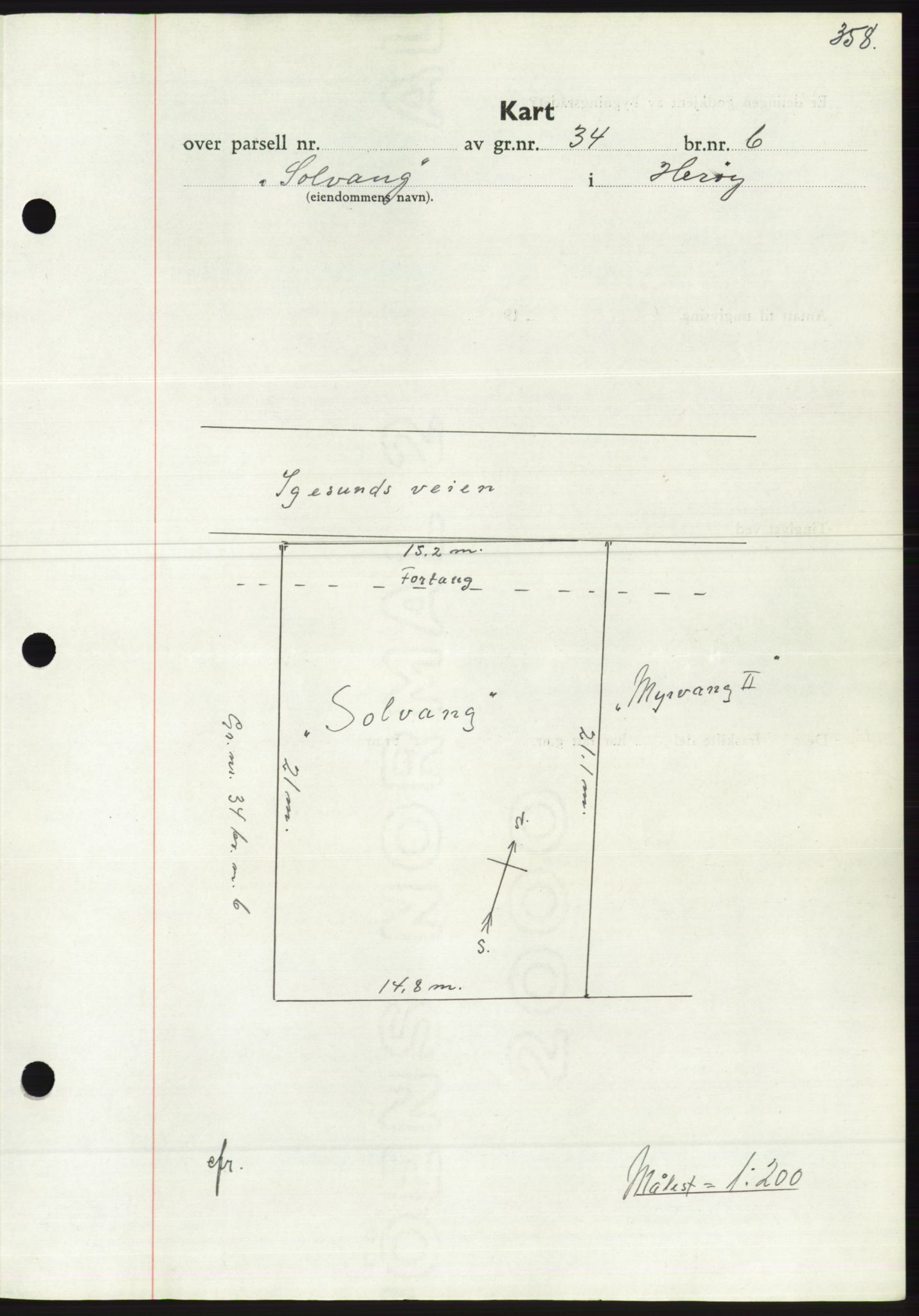 Søre Sunnmøre sorenskriveri, AV/SAT-A-4122/1/2/2C/L0067: Mortgage book no. 61, 1938-1939, Diary no: : 320/1939