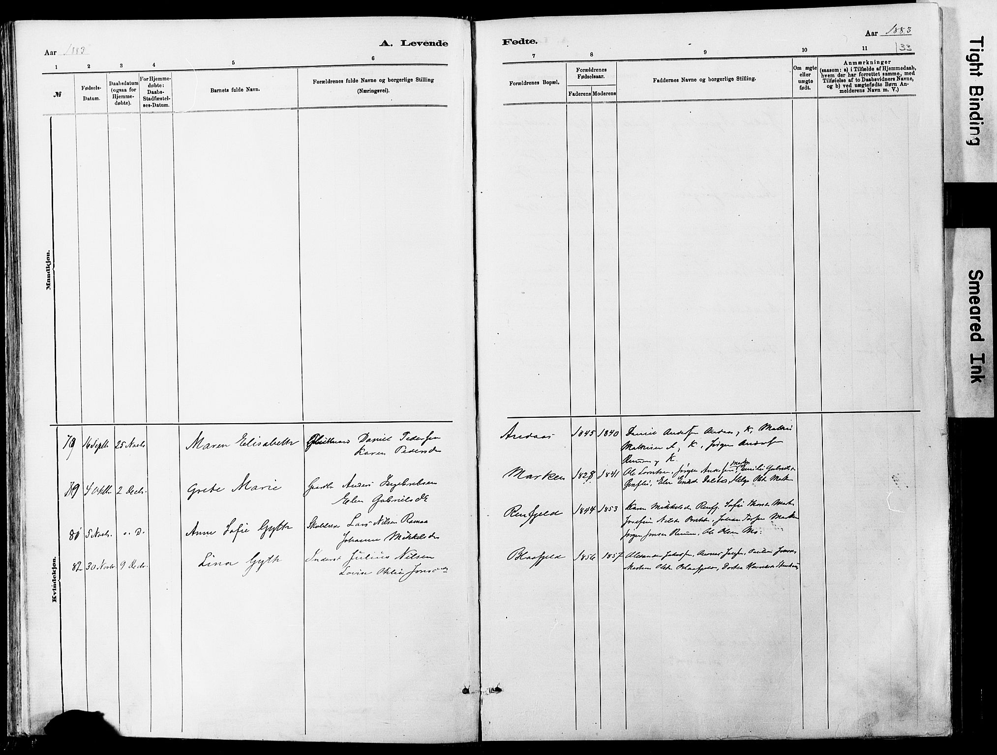 Ministerialprotokoller, klokkerbøker og fødselsregistre - Nordland, AV/SAT-A-1459/820/L0295: Parish register (official) no. 820A16, 1880-1896, p. 33