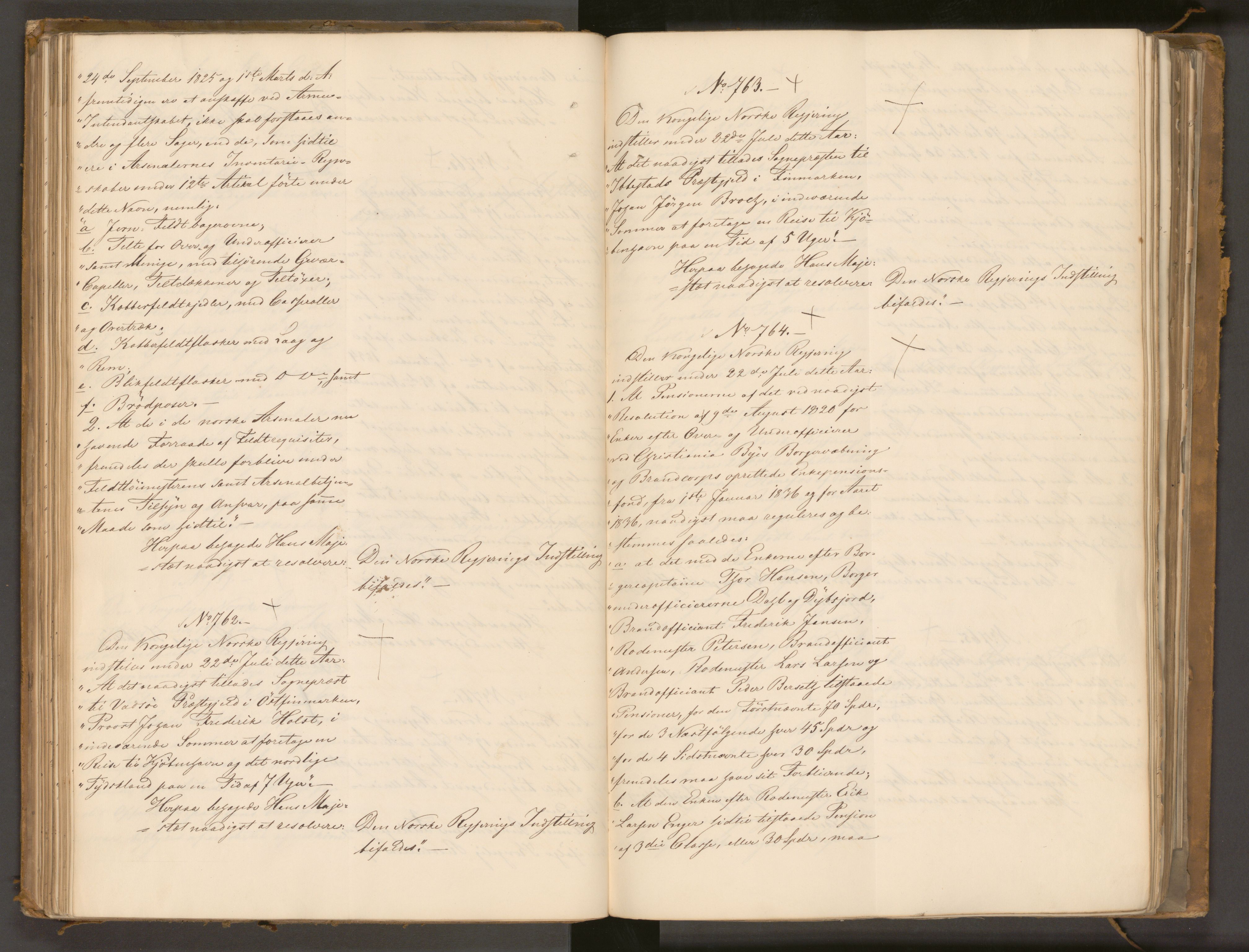 Statsrådssekretariatet, AV/RA-S-1001/A/Ab/L0043: Kgl. res. nr. 632-1192, 2. halvår, 1836