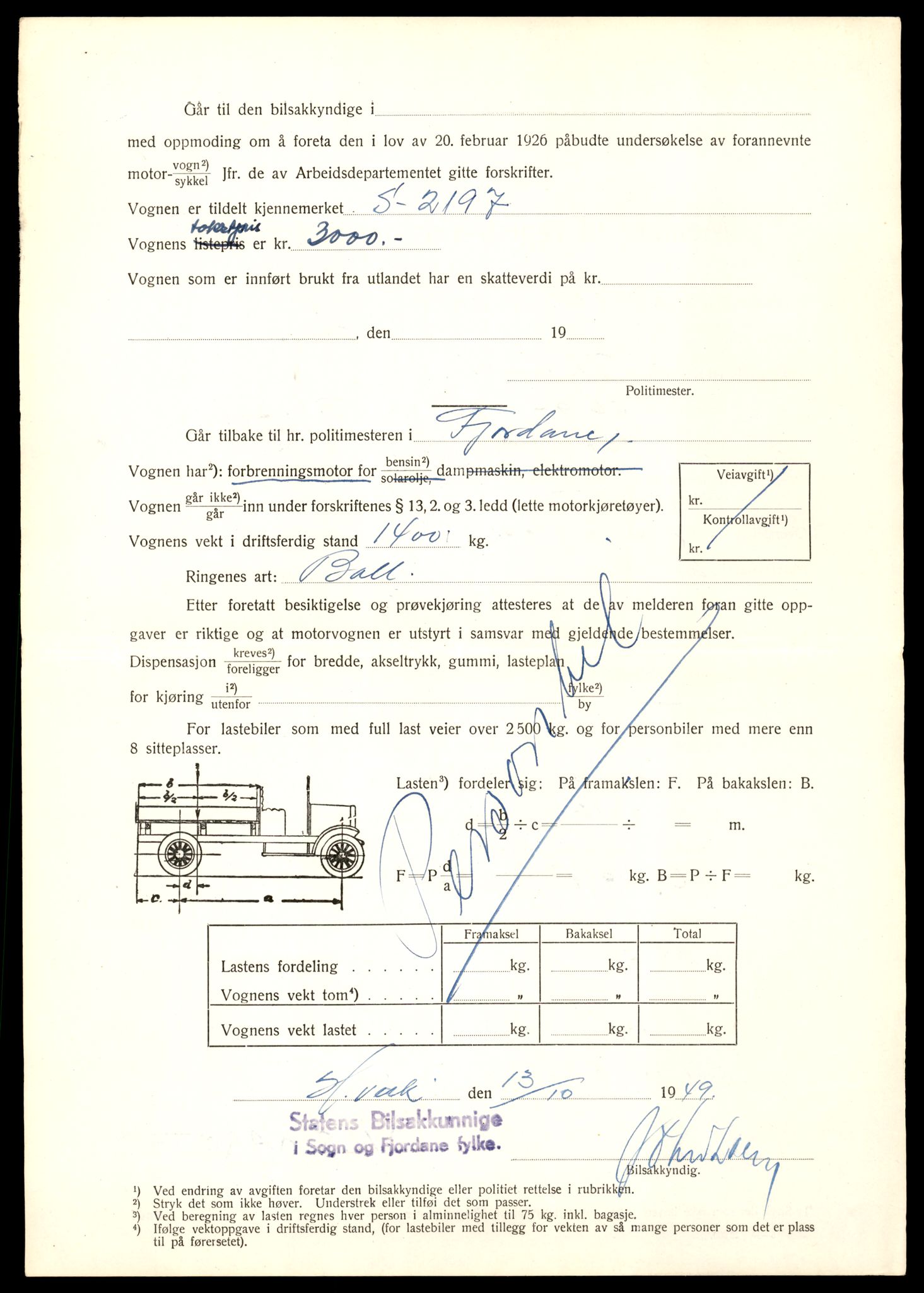 Møre og Romsdal vegkontor - Ålesund trafikkstasjon, AV/SAT-A-4099/F/Fe/L0019: Registreringskort for kjøretøy T 10228 - T 10350, 1927-1998, p. 250