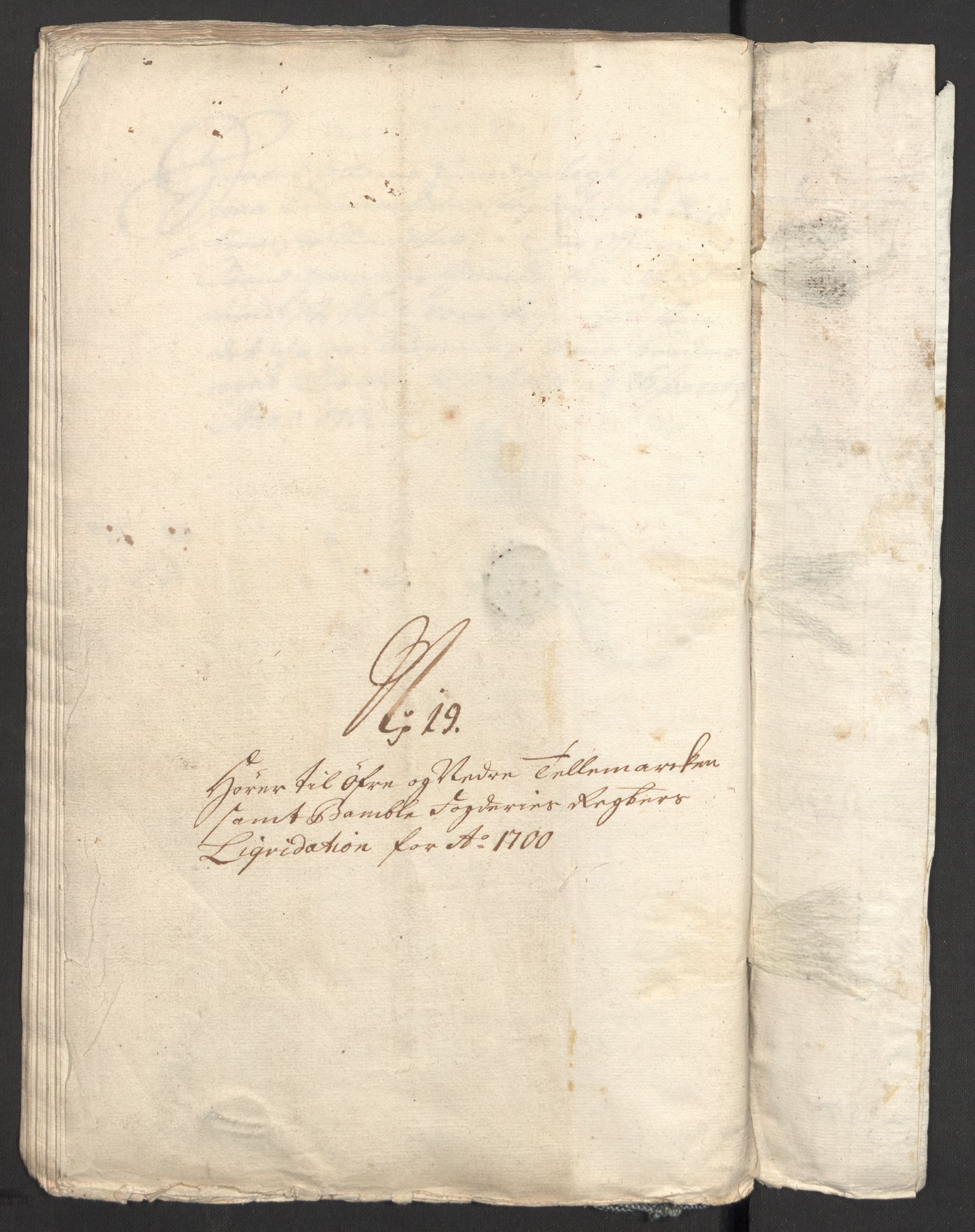 Rentekammeret inntil 1814, Reviderte regnskaper, Fogderegnskap, RA/EA-4092/R36/L2104: Fogderegnskap Øvre og Nedre Telemark og Bamble, 1700, p. 353