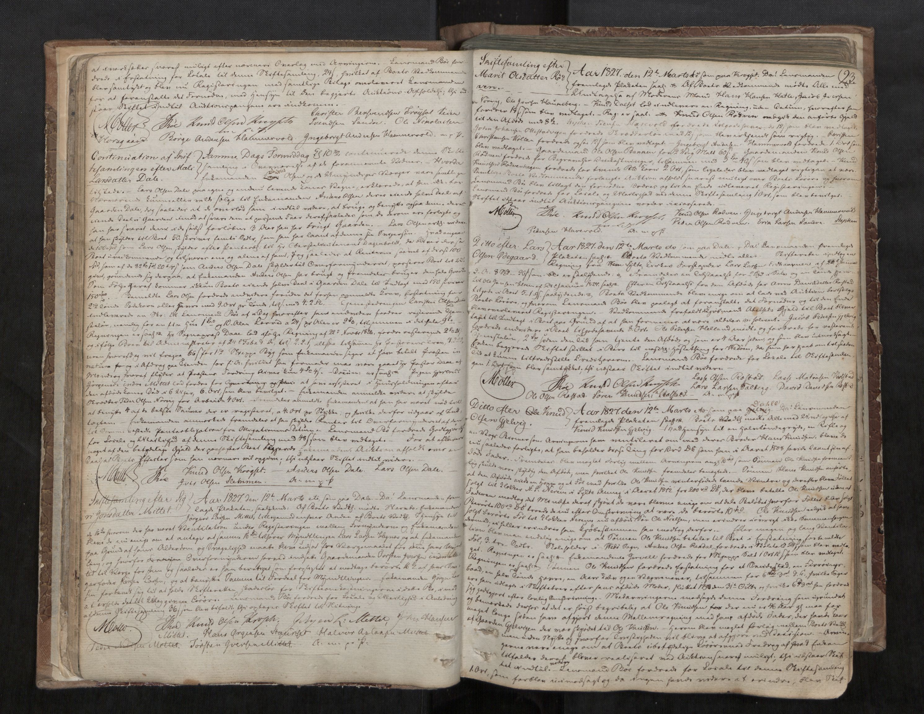 Romsdal sorenskriveri, AV/SAT-A-4149/1/3/3B/L0002: Skiftebehandlingsprotokoll, 1826-1838, p. 23