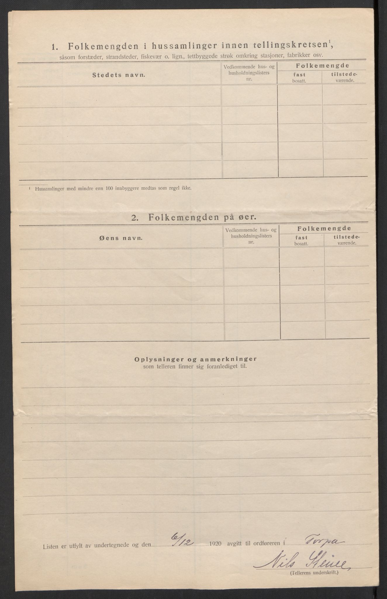 SAH, 1920 census for Torpa, 1920, p. 23