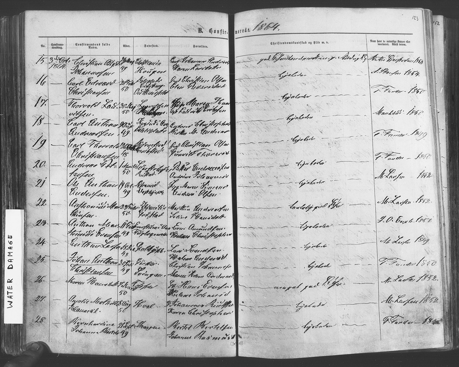 Vestby prestekontor Kirkebøker, SAO/A-10893/F/Fa/L0008: Parish register (official) no. I 8, 1863-1877, p. 123