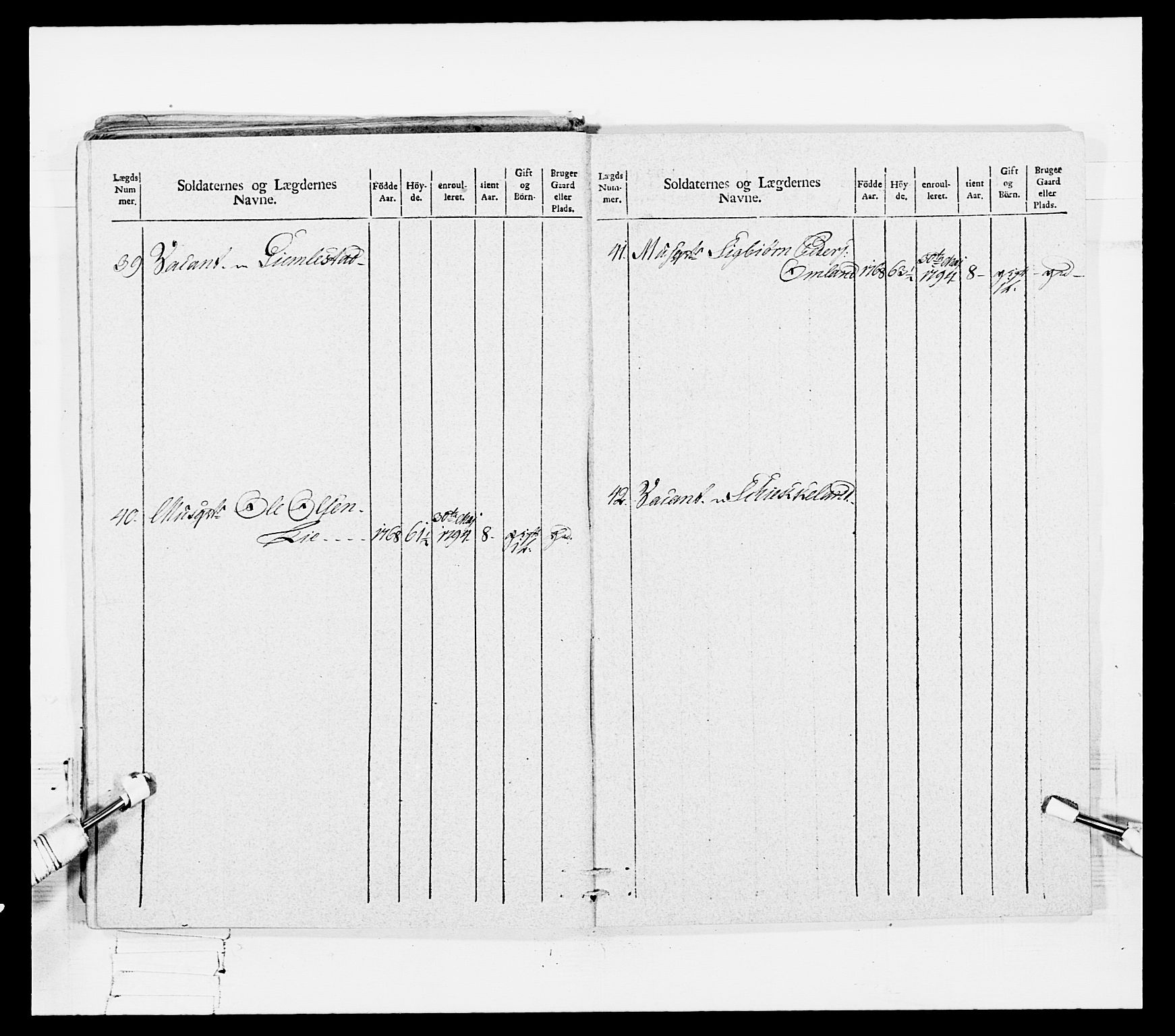 Generalitets- og kommissariatskollegiet, Det kongelige norske kommissariatskollegium, AV/RA-EA-5420/E/Eh/L0108: Vesterlenske nasjonale infanteriregiment, 1791-1802, p. 371