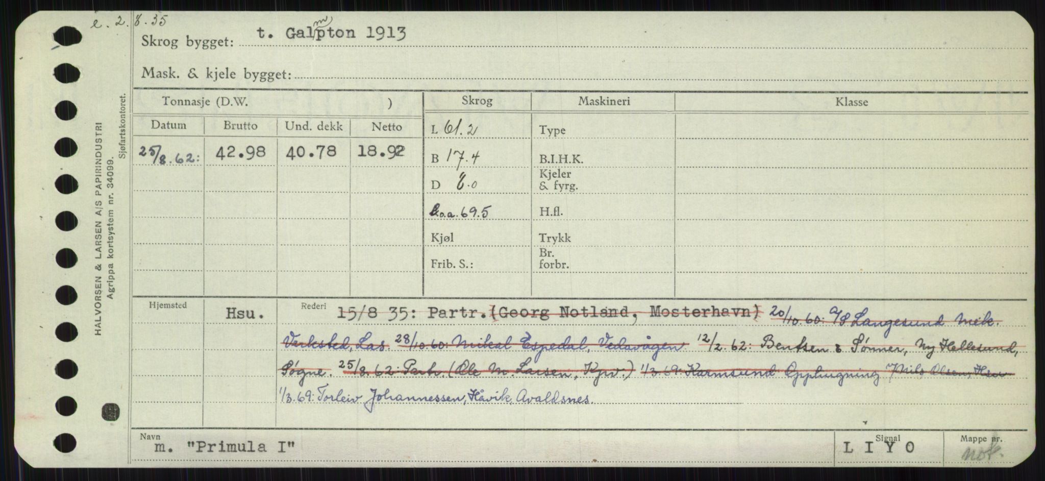 Sjøfartsdirektoratet med forløpere, Skipsmålingen, RA/S-1627/H/Ha/L0004/0002: Fartøy, Mas-R / Fartøy, Odin-R, p. 423