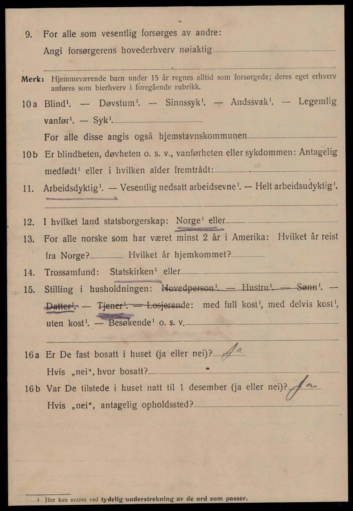 SAT, 1920 census for Kristiansund, 1920, p. 30890