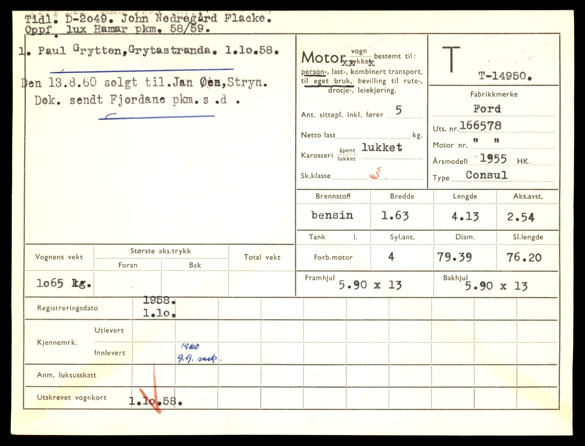 Møre og Romsdal vegkontor - Ålesund trafikkstasjon, AV/SAT-A-4099/F/Fe/L0049: Registreringskort for kjøretøy T 14864 - T 18613, 1927-1998, p. 1977