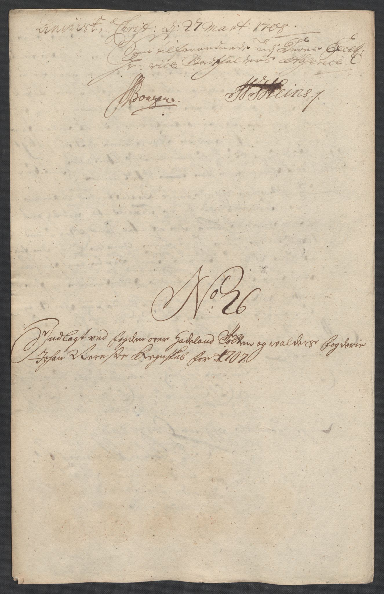 Rentekammeret inntil 1814, Reviderte regnskaper, Fogderegnskap, RA/EA-4092/R18/L1305: Fogderegnskap Hadeland, Toten og Valdres, 1707-1708, p. 402