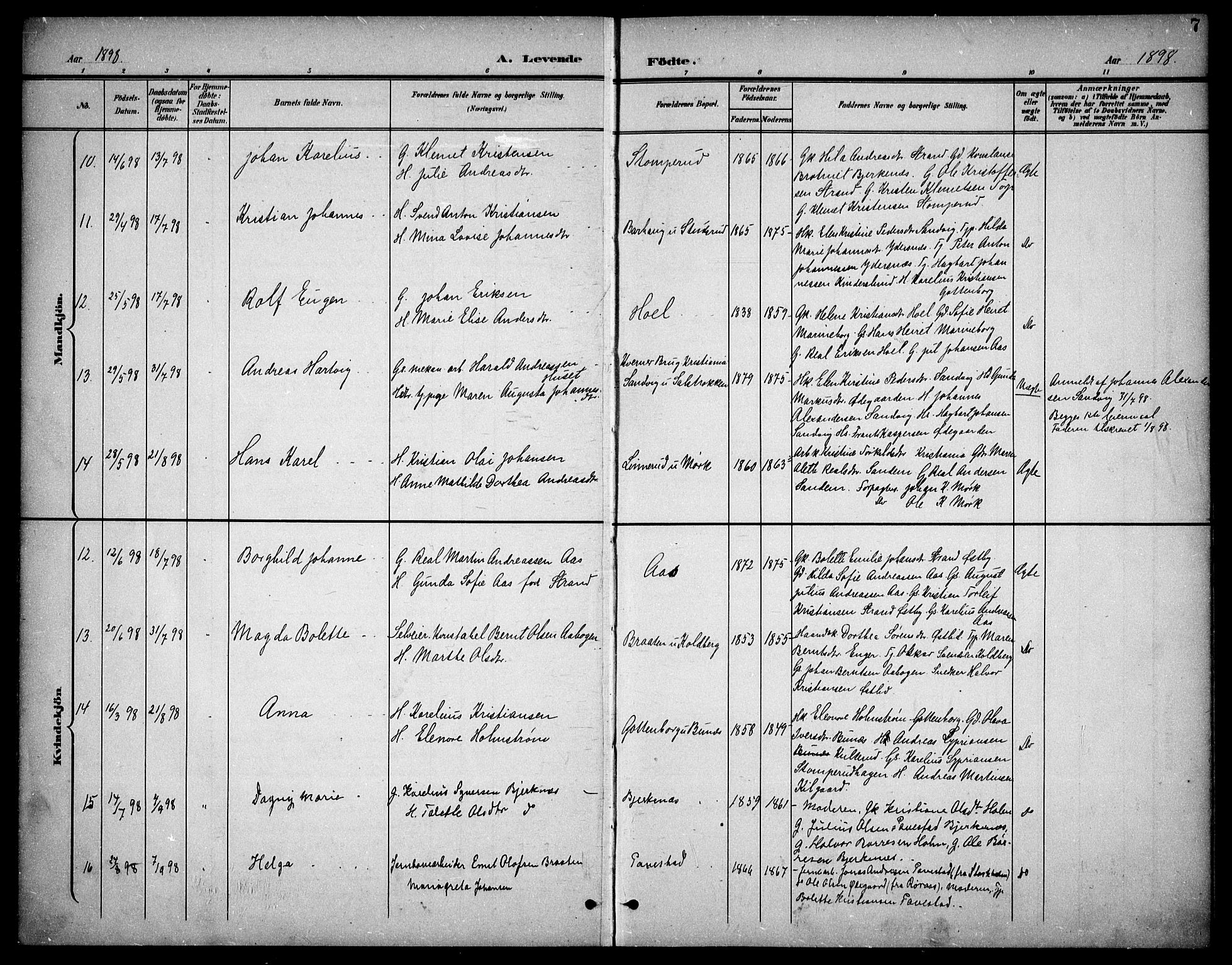 Høland prestekontor Kirkebøker, AV/SAO-A-10346a/F/Fb/L0003: Parish register (official) no. II 3, 1897-1912, p. 7