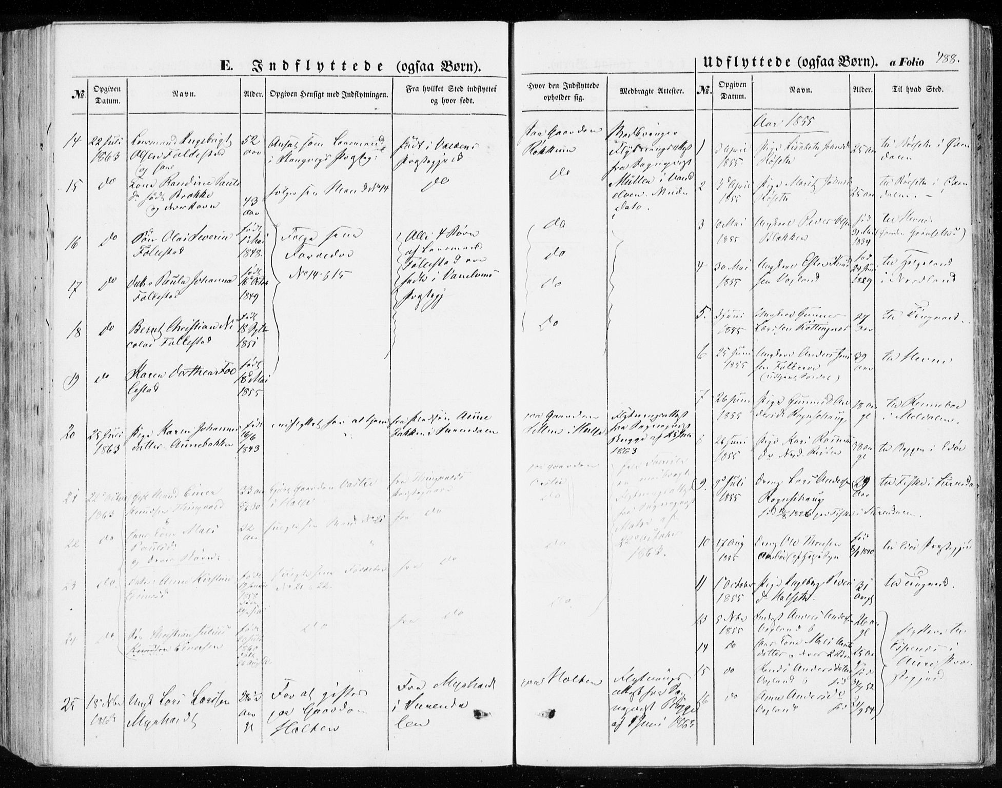 Ministerialprotokoller, klokkerbøker og fødselsregistre - Møre og Romsdal, SAT/A-1454/592/L1026: Parish register (official) no. 592A04, 1849-1867, p. 488
