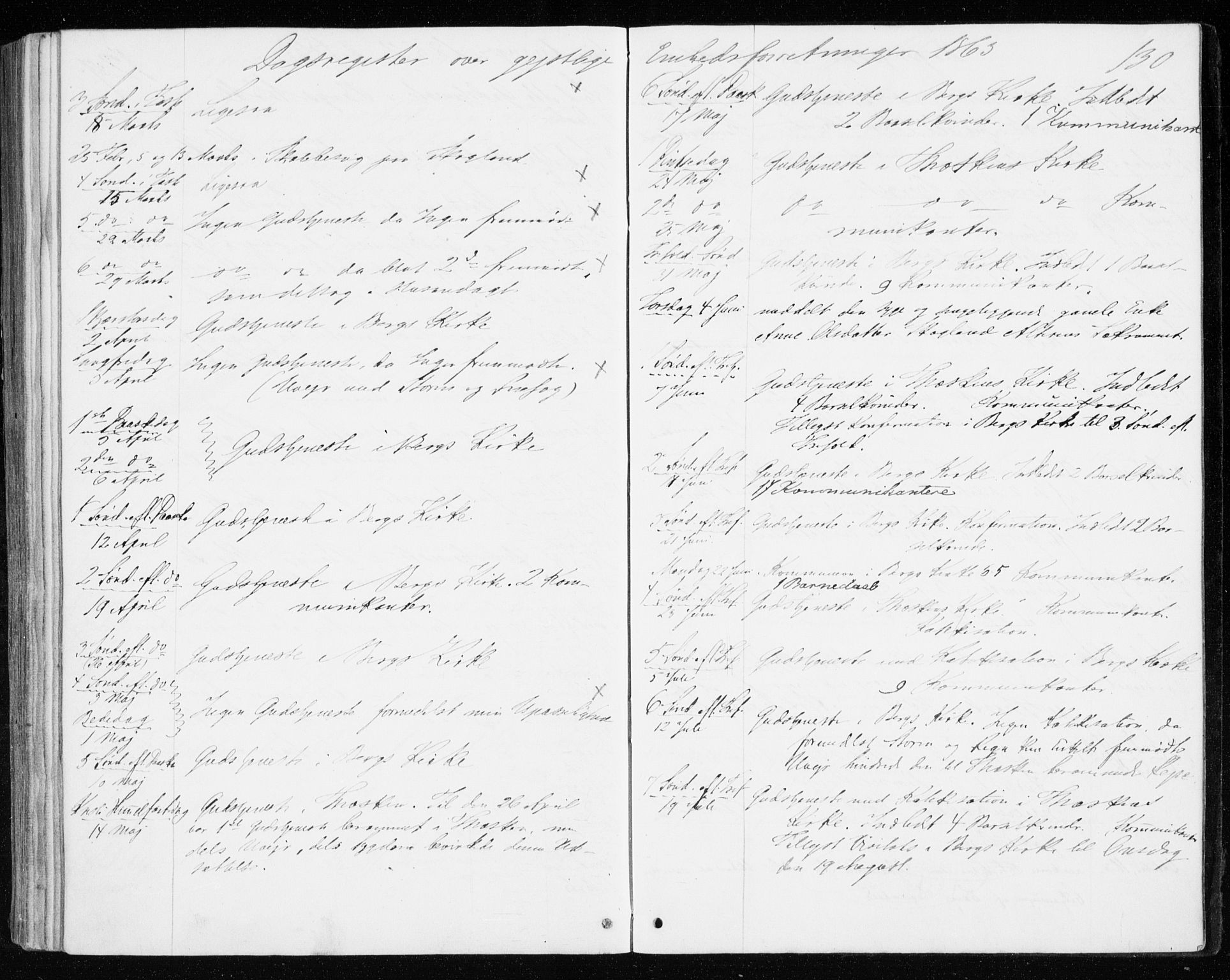 Berg sokneprestkontor, SATØ/S-1318/G/Ga/Gaa/L0002kirke: Parish register (official) no. 2, 1860-1872, p. 130