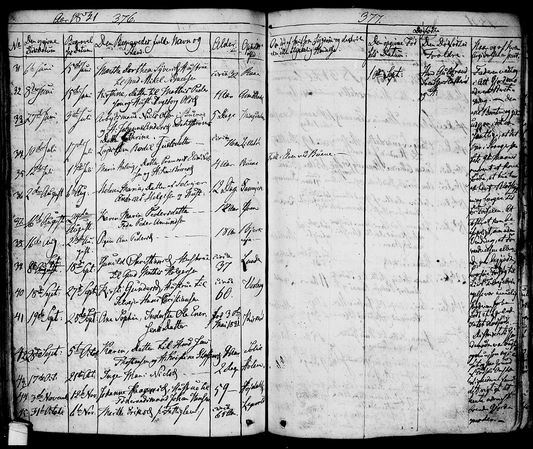 Tune prestekontor Kirkebøker, SAO/A-2007/F/Fa/L0007: Parish register (official) no. 7, 1831-1837, p. 376-377