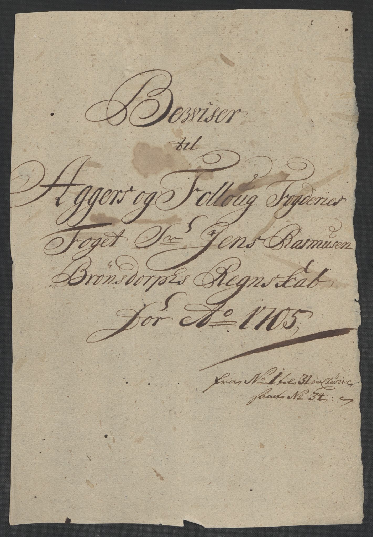 Rentekammeret inntil 1814, Reviderte regnskaper, Fogderegnskap, AV/RA-EA-4092/R10/L0446: Fogderegnskap Aker og Follo, 1705-1706, p. 23
