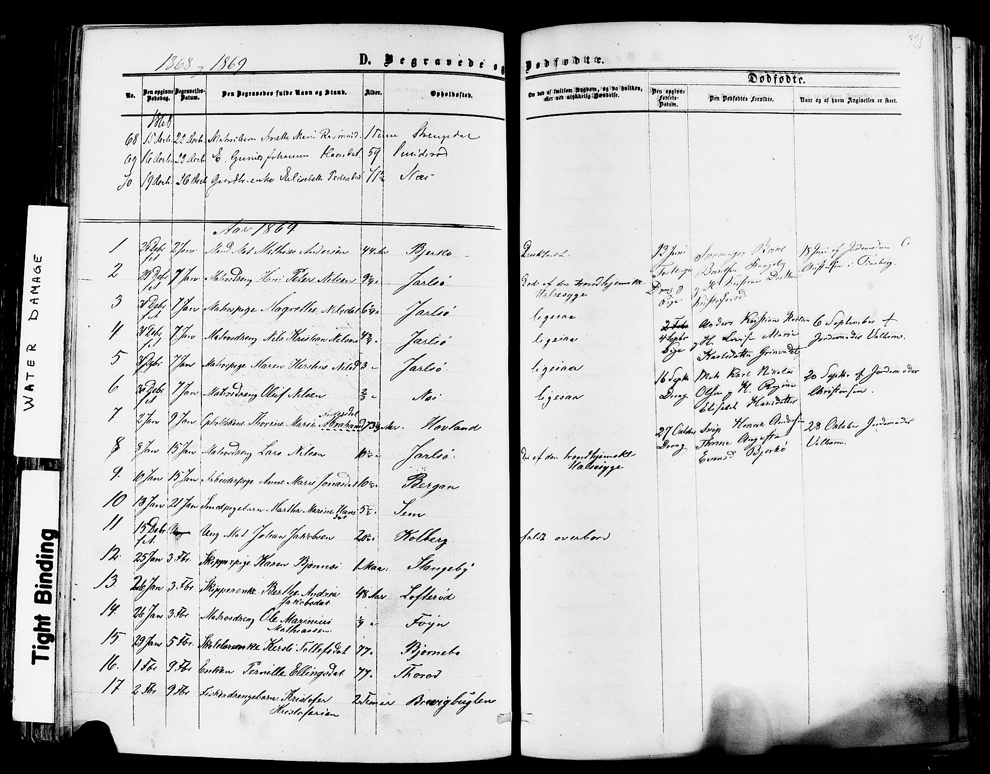 Nøtterøy kirkebøker, AV/SAKO-A-354/F/Fa/L0007: Parish register (official) no. I 7, 1865-1877, p. 321