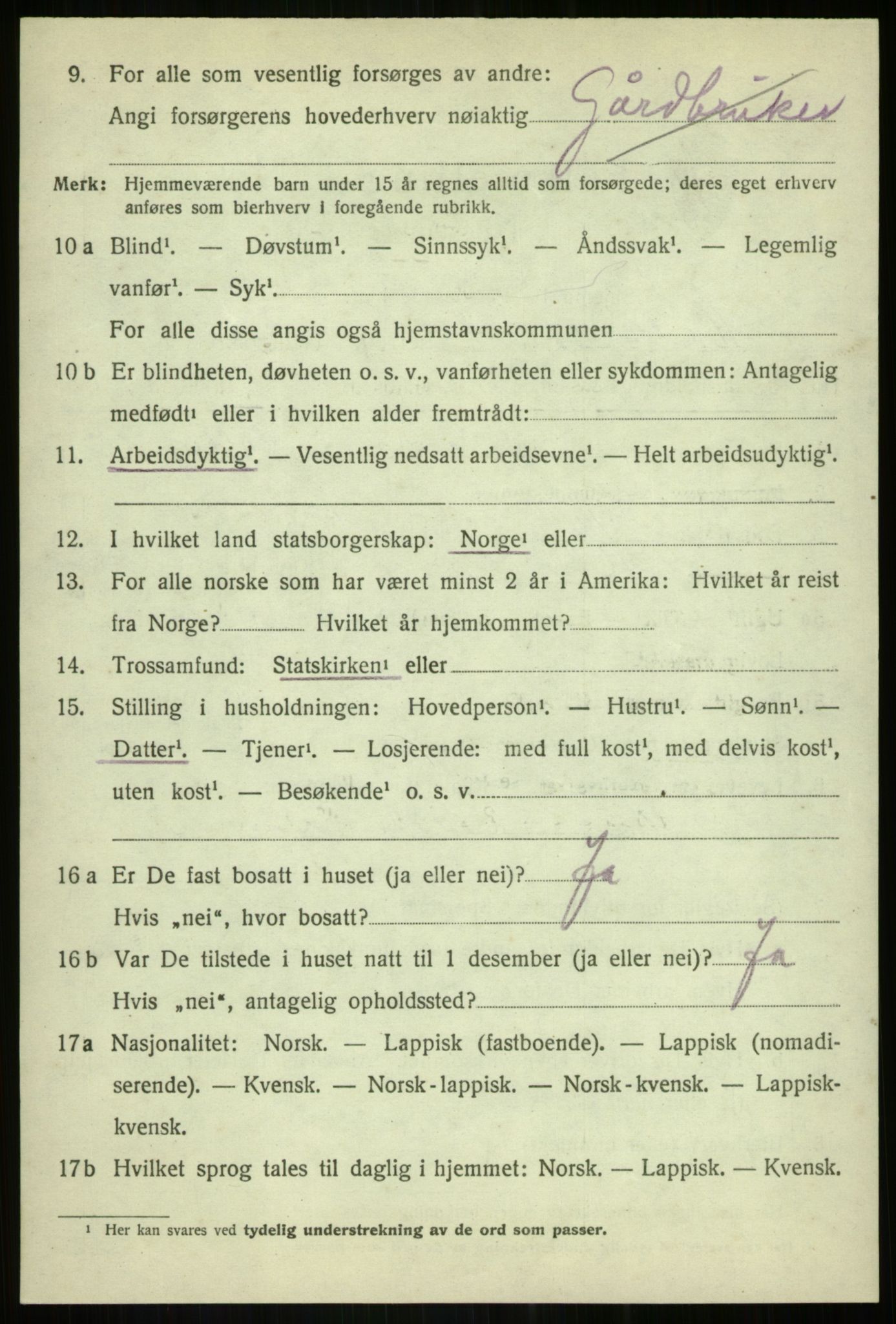 SATØ, 1920 census for Målselv, 1920, p. 2268