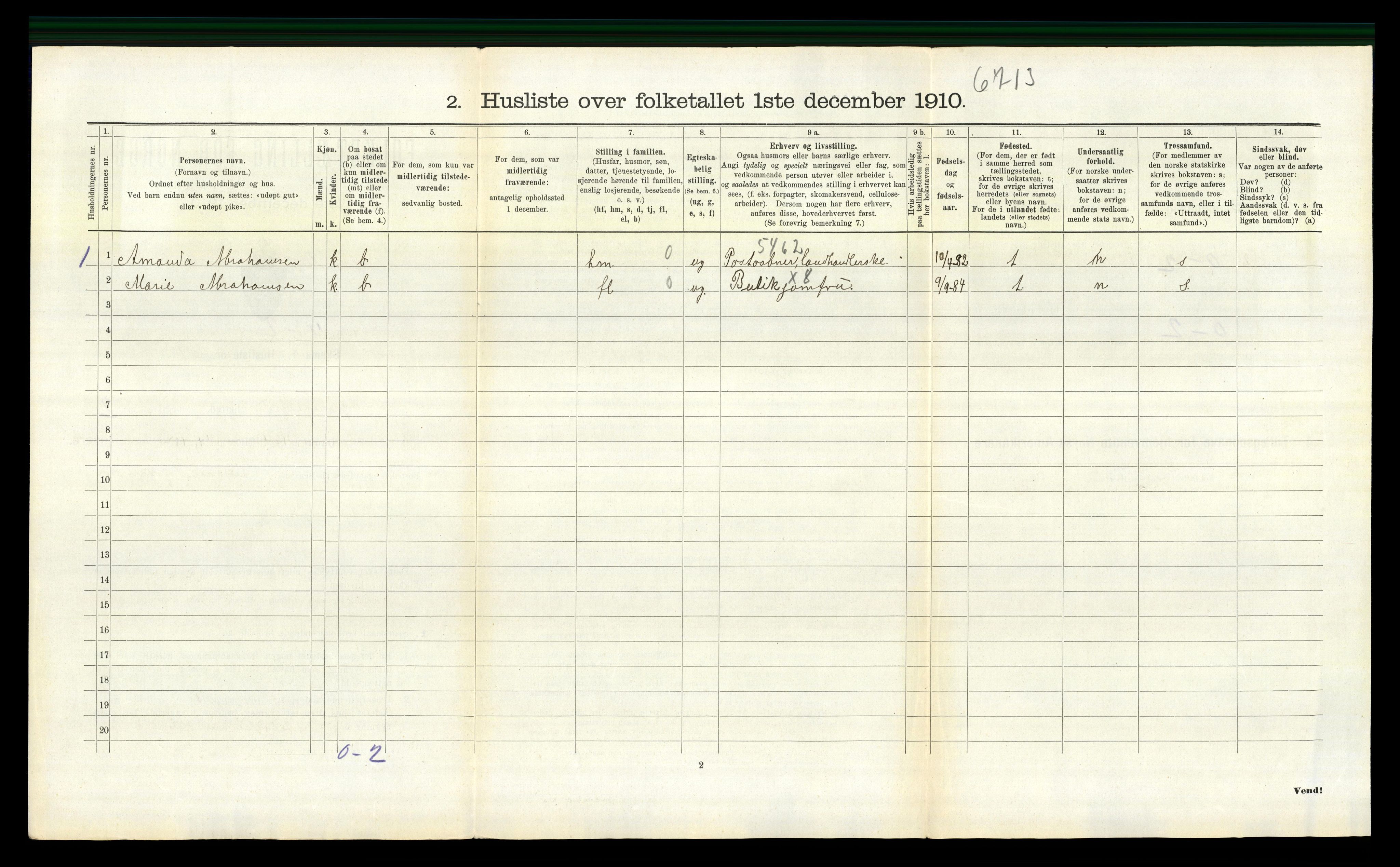 RA, 1910 census for Spangereid, 1910, p. 378