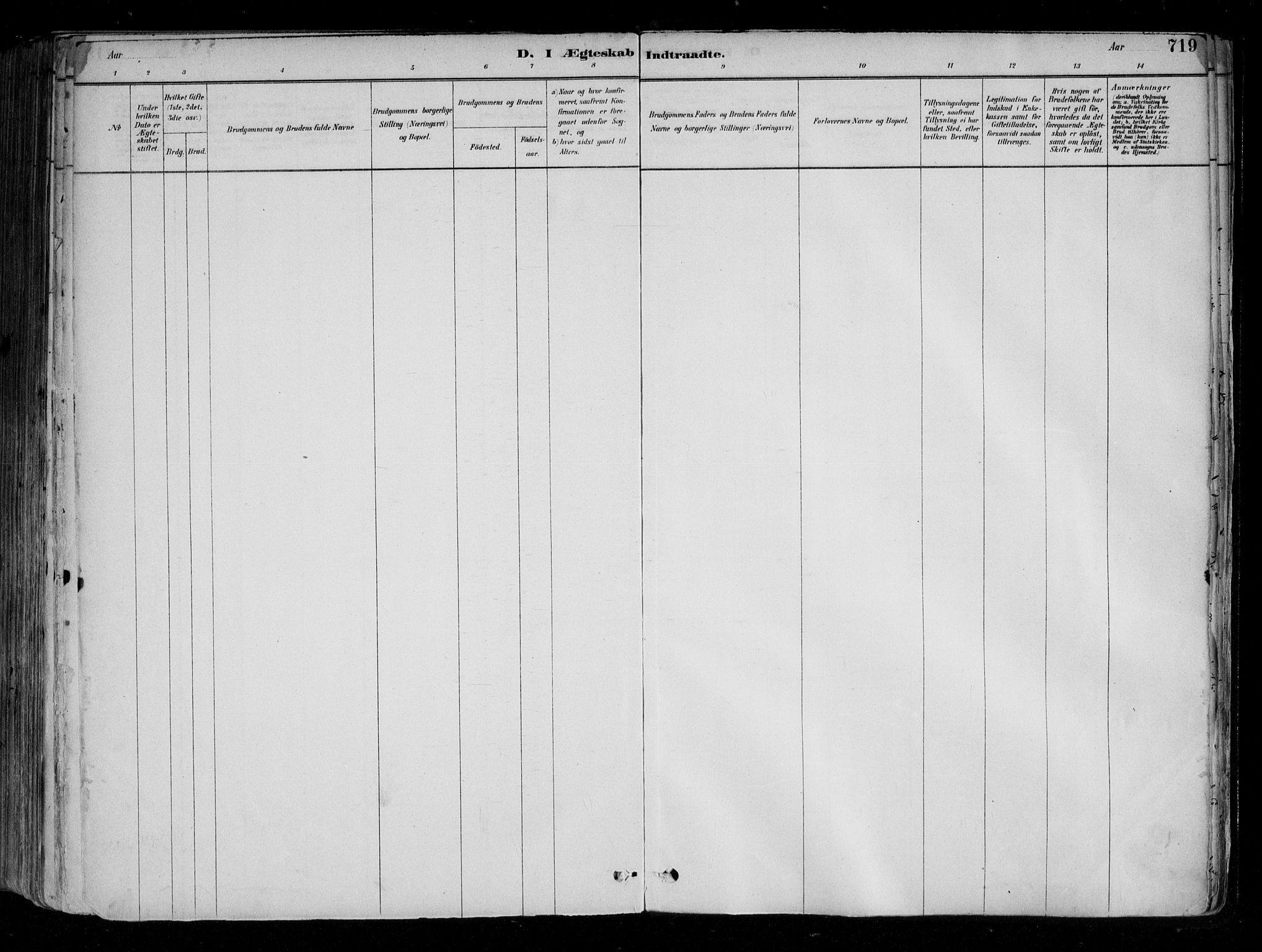 Fredrikstad domkirkes prestekontor Kirkebøker, AV/SAO-A-10906/F/Fa/L0004: Parish register (official) no. 4, 1878-1907, p. 719