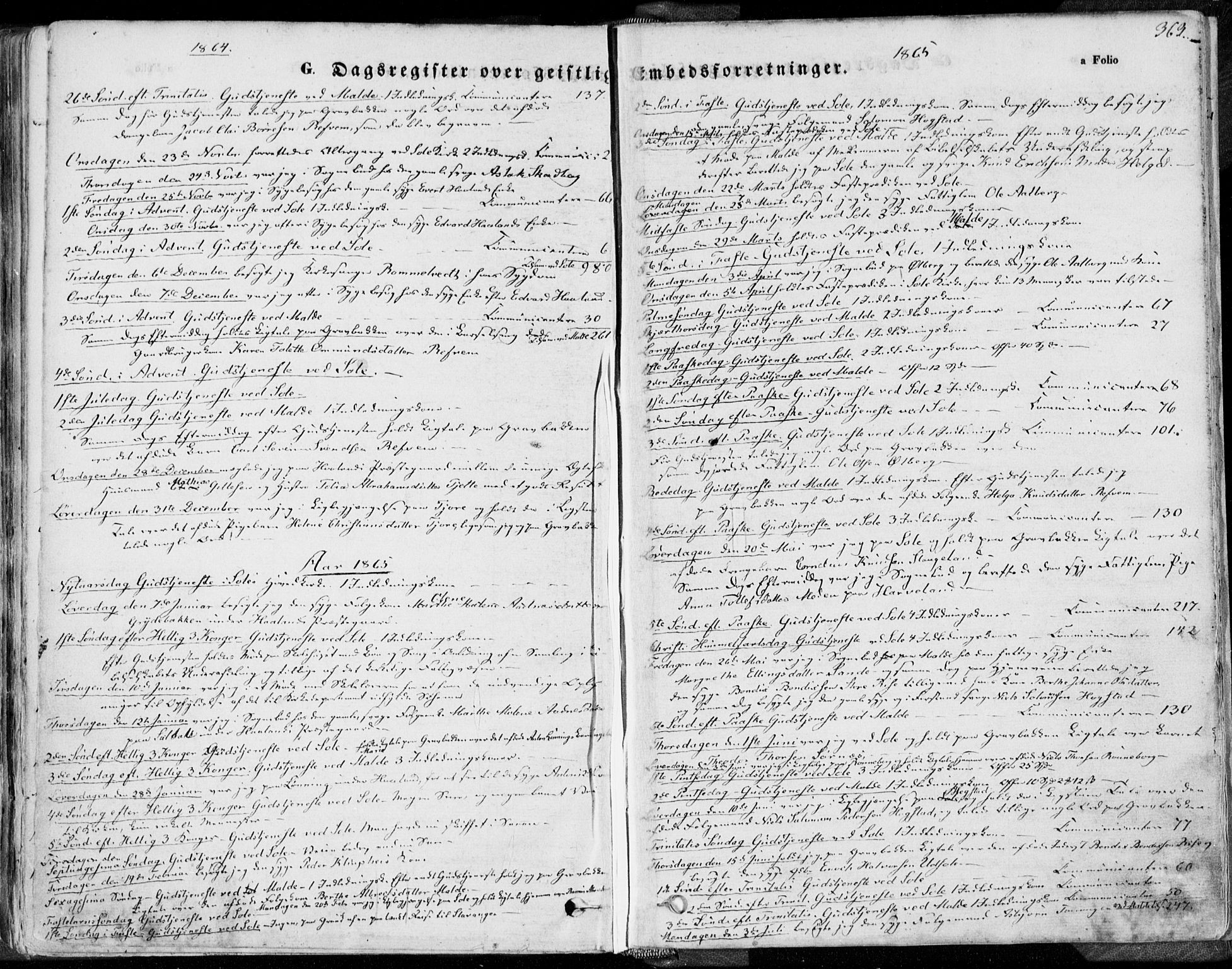 Håland sokneprestkontor, SAST/A-101802/001/30BA/L0008: Parish register (official) no. A 7.2, 1854-1870, p. 363