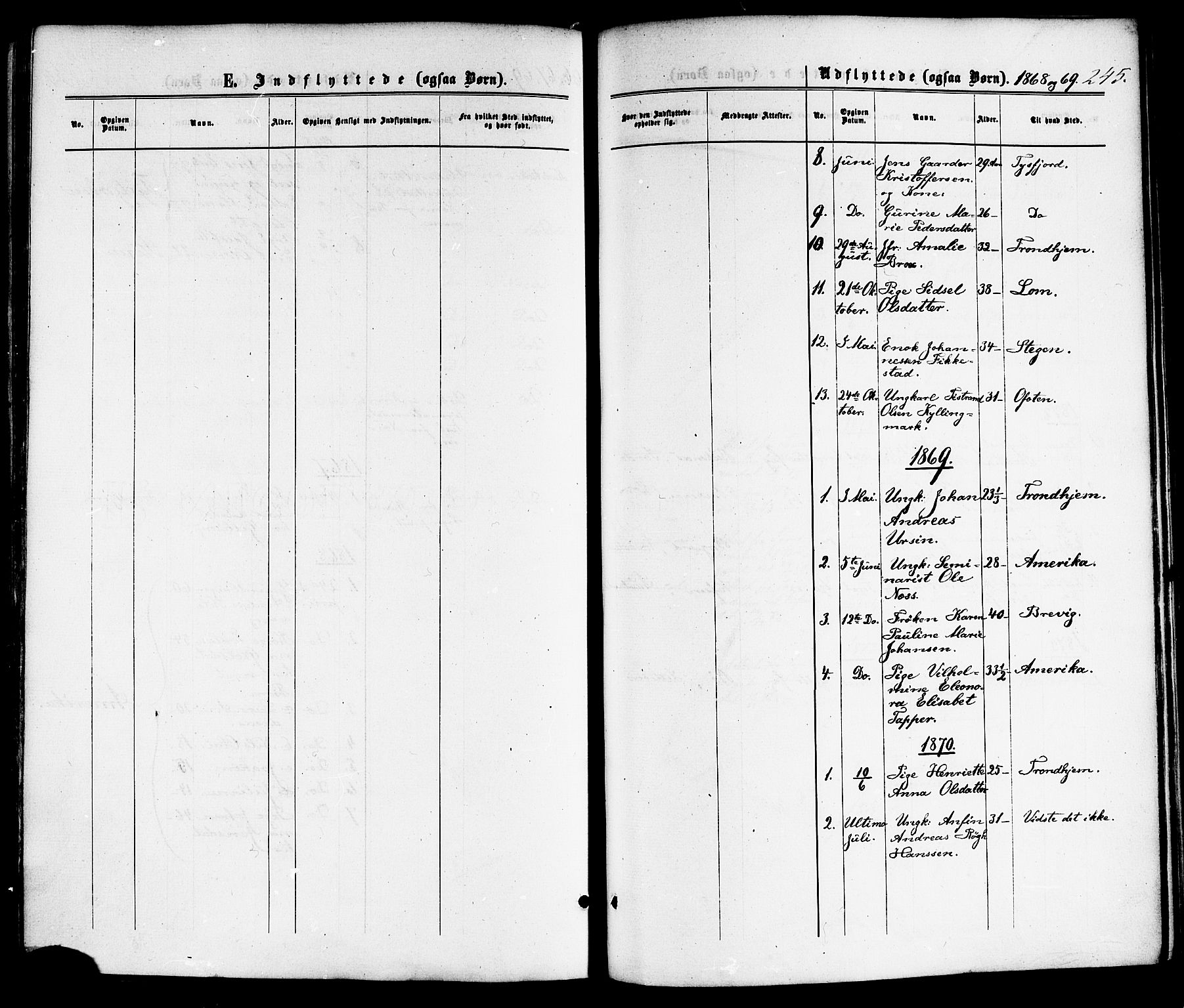 Ministerialprotokoller, klokkerbøker og fødselsregistre - Nordland, SAT/A-1459/859/L0845: Parish register (official) no. 859A05, 1863-1877, p. 245